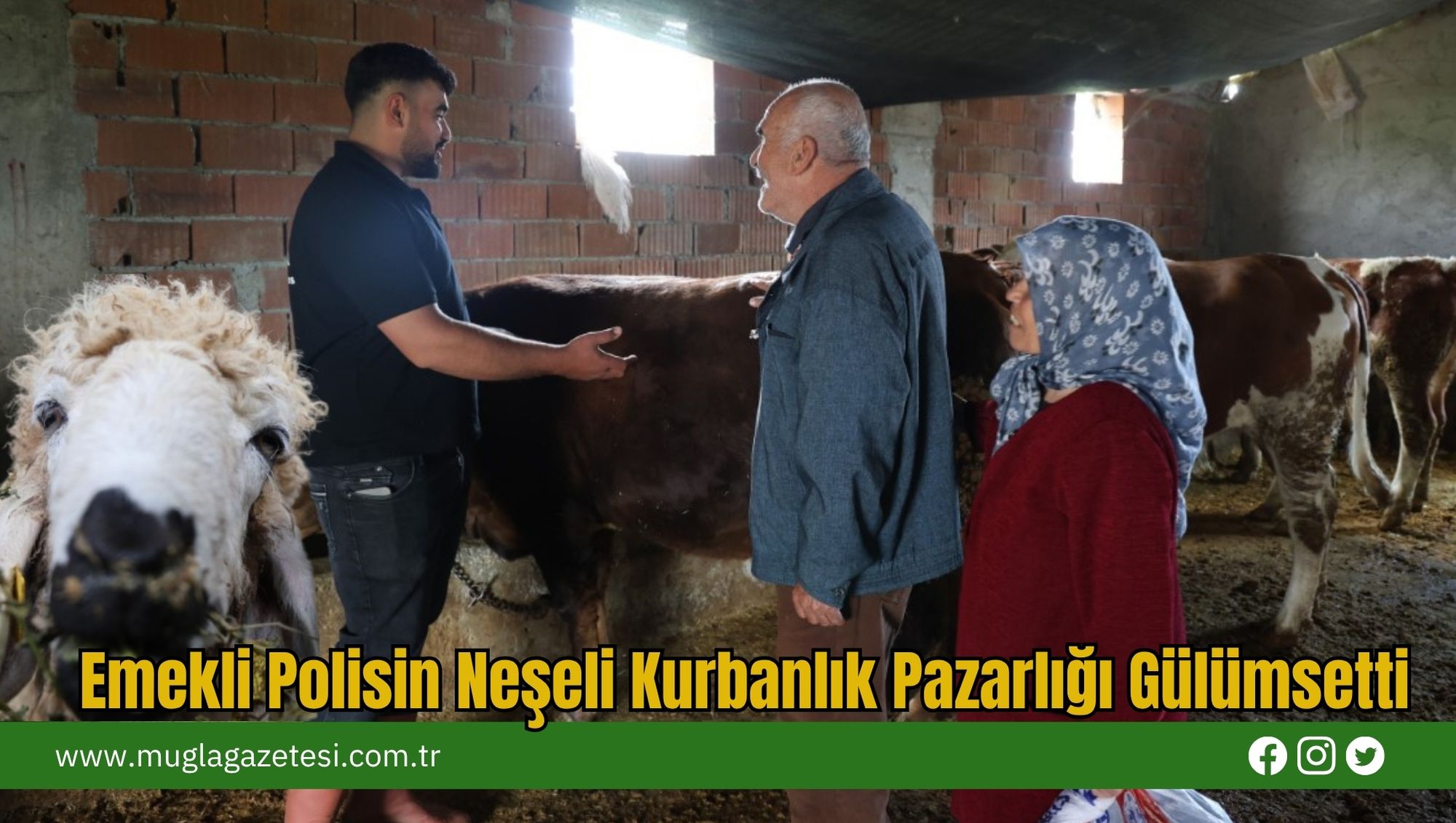 Emekli Polisin Neşeli Kurbanlık Pazarlığı Gülümsetti