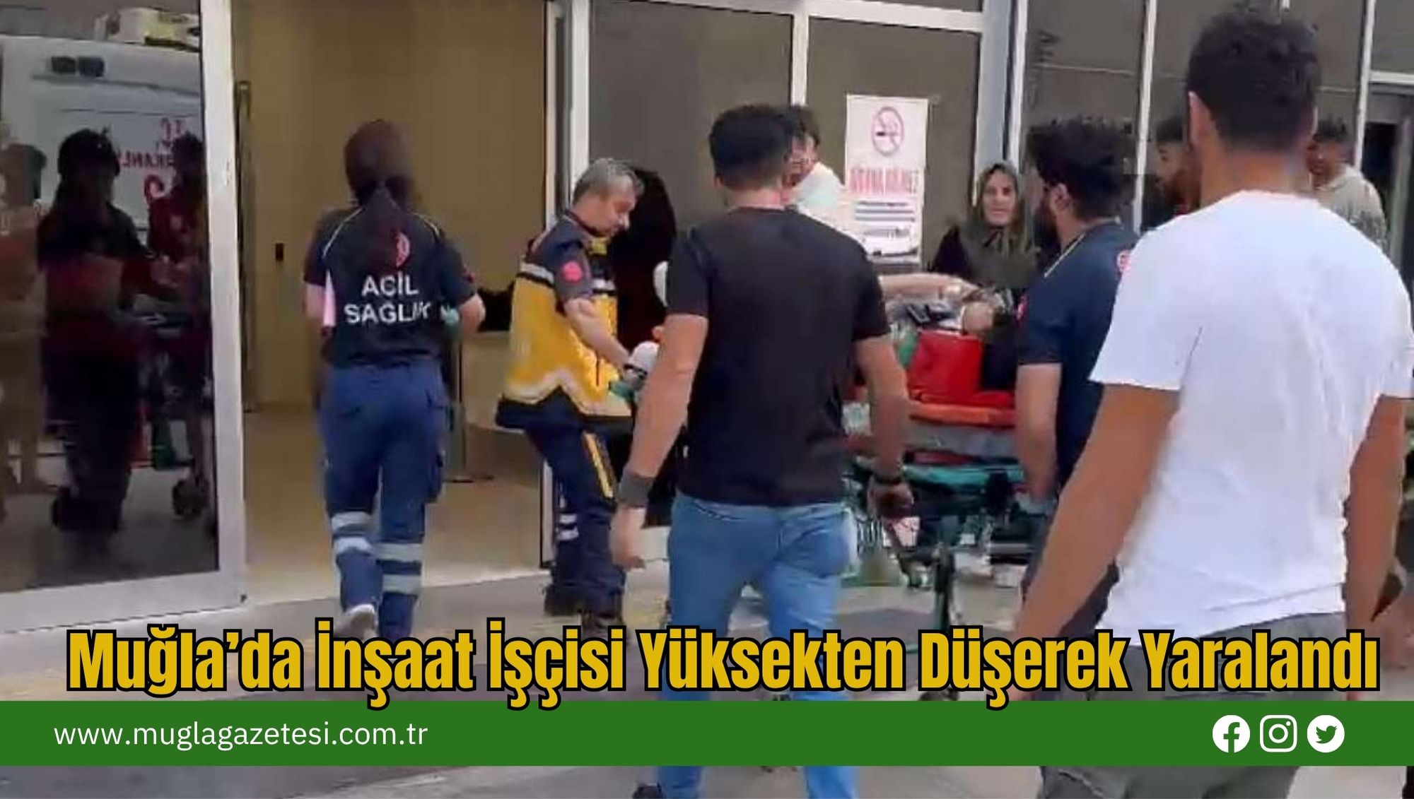 Muğla’da İnşaat İşçisi Yüksekten Düşerek Yaralandı