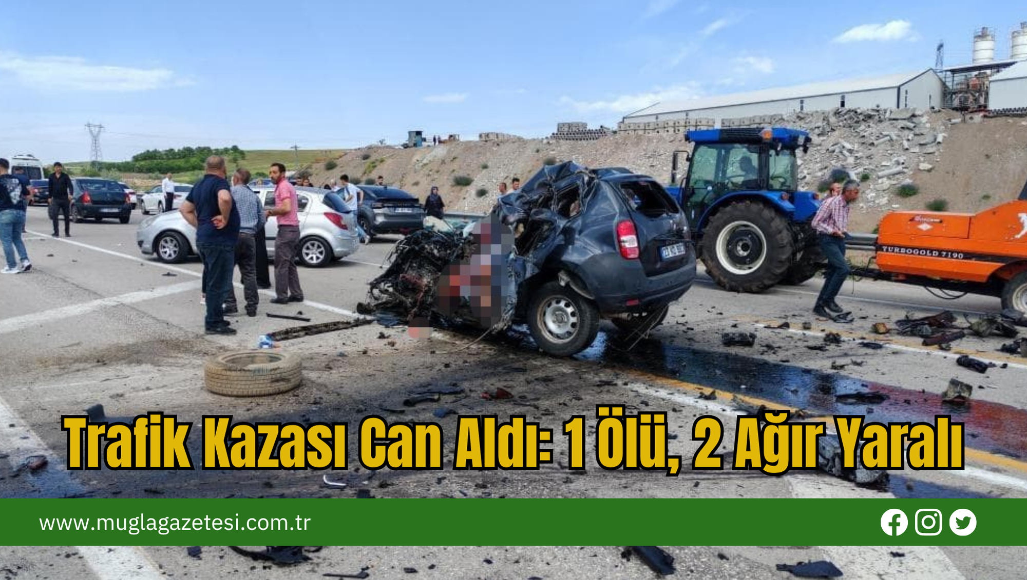 Trafik Kazası Can Aldı: 1 Ölü, 2 Ağır Yaralı