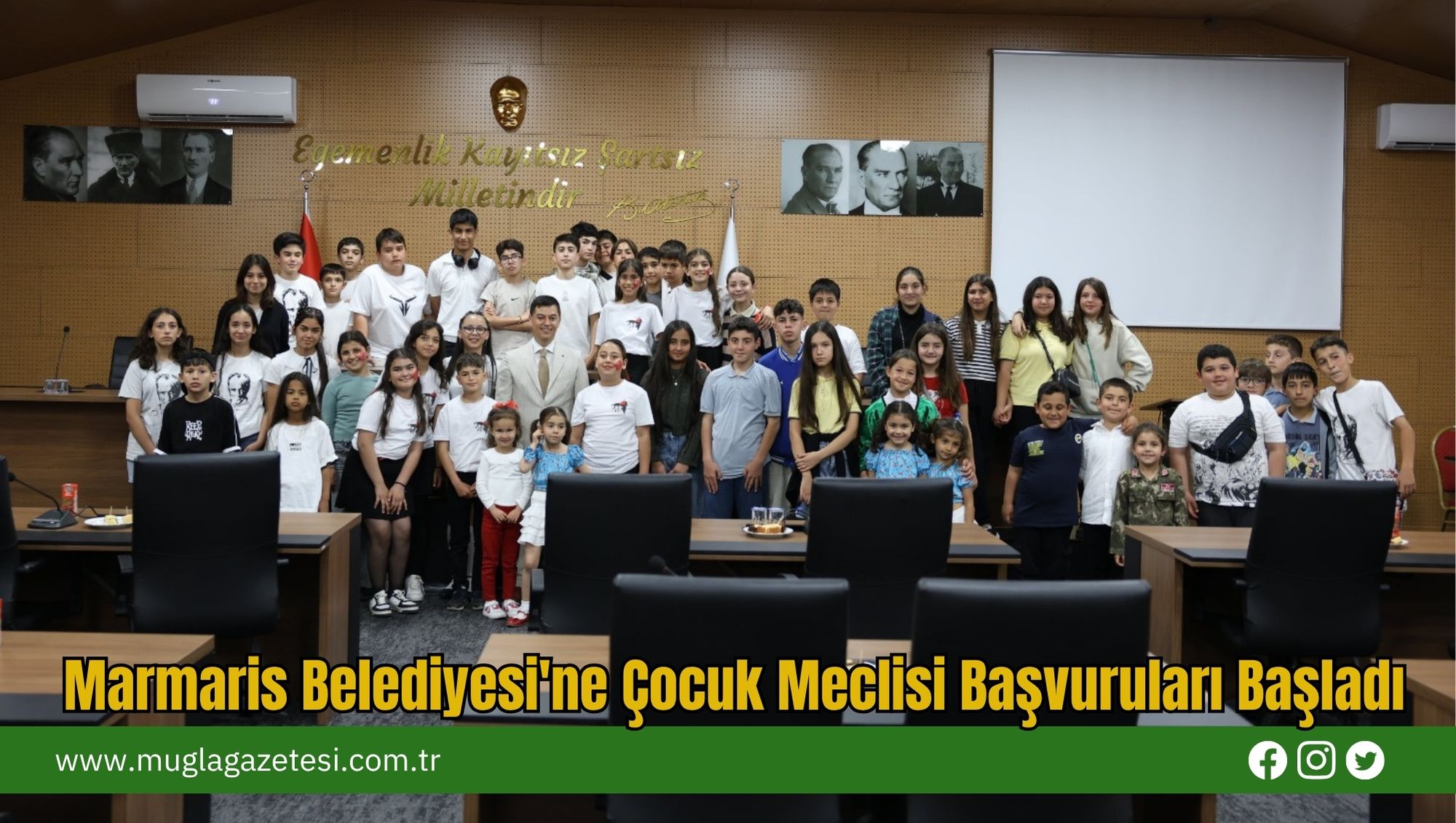 Marmaris Belediyesi'ne Çocuk Meclisi Başvuruları Başladı