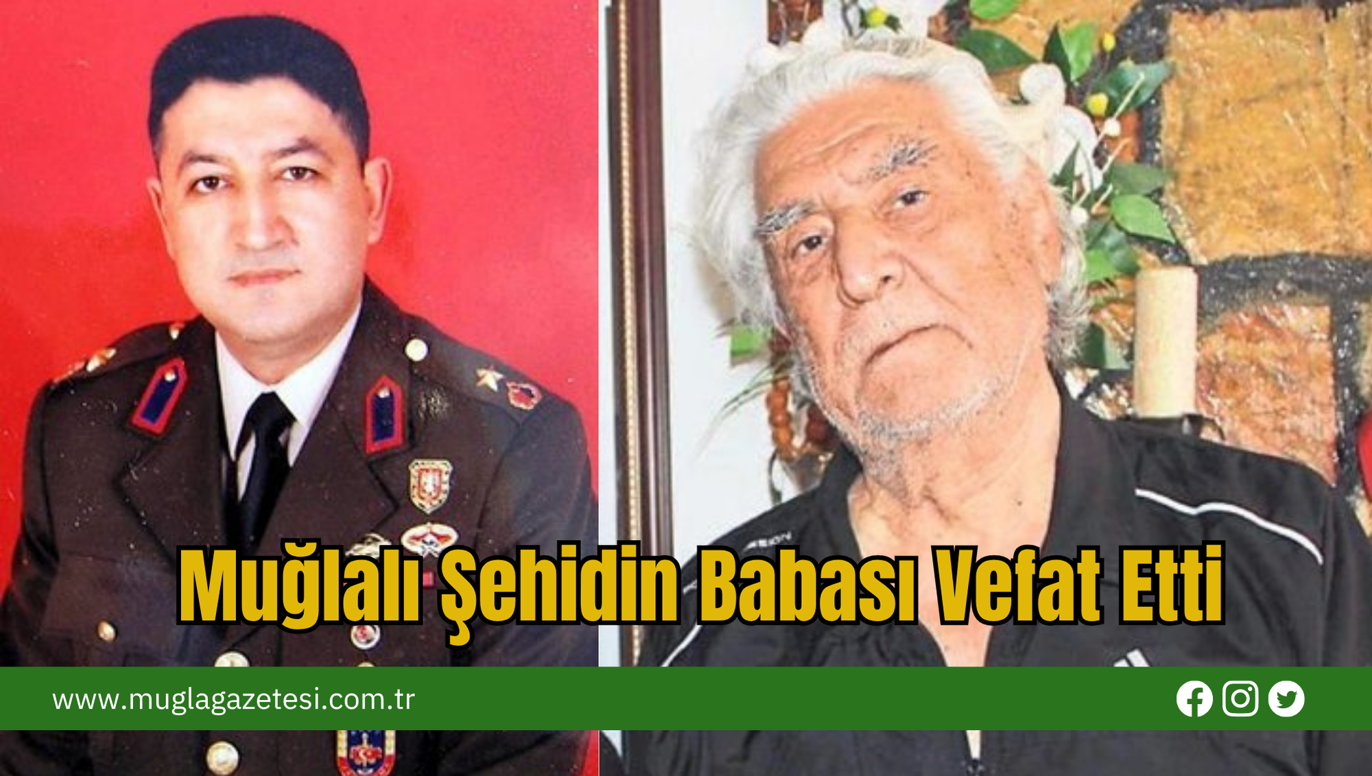 Muğlalı Şehidin Babası Vefat Etti