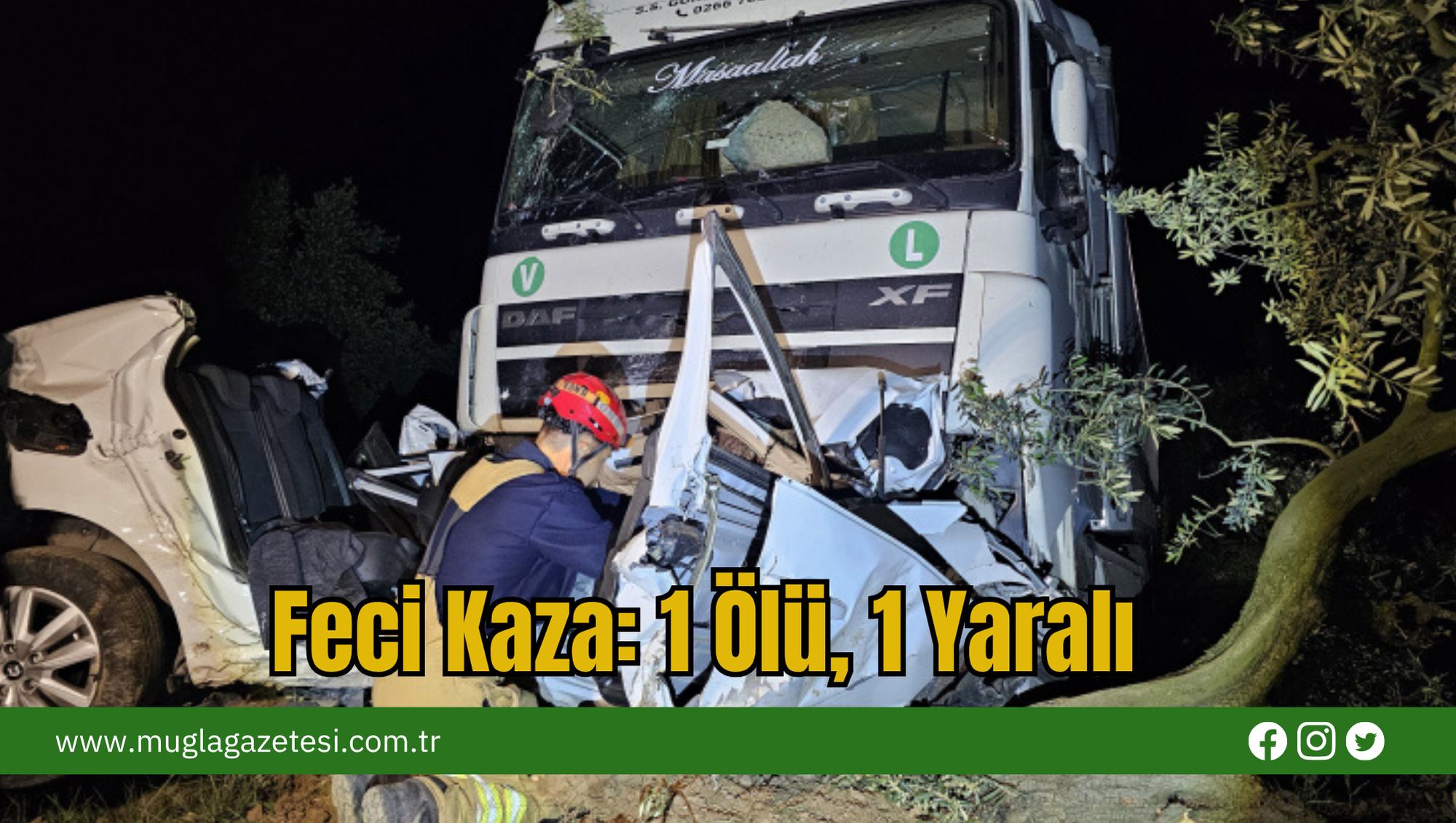 Feci Kaza: 1 Ölü, 1 Yaralı