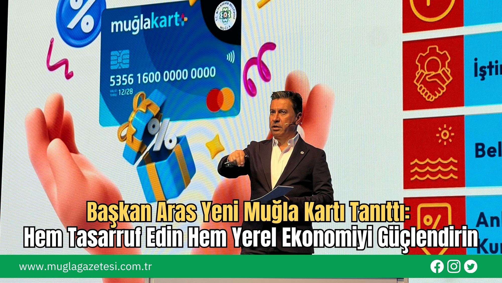 Başkan Aras Yeni Muğla Kartı Tanıttı: Hem Tasarruf Edin Hem Yerel Ekonomiyi Güçlendirin