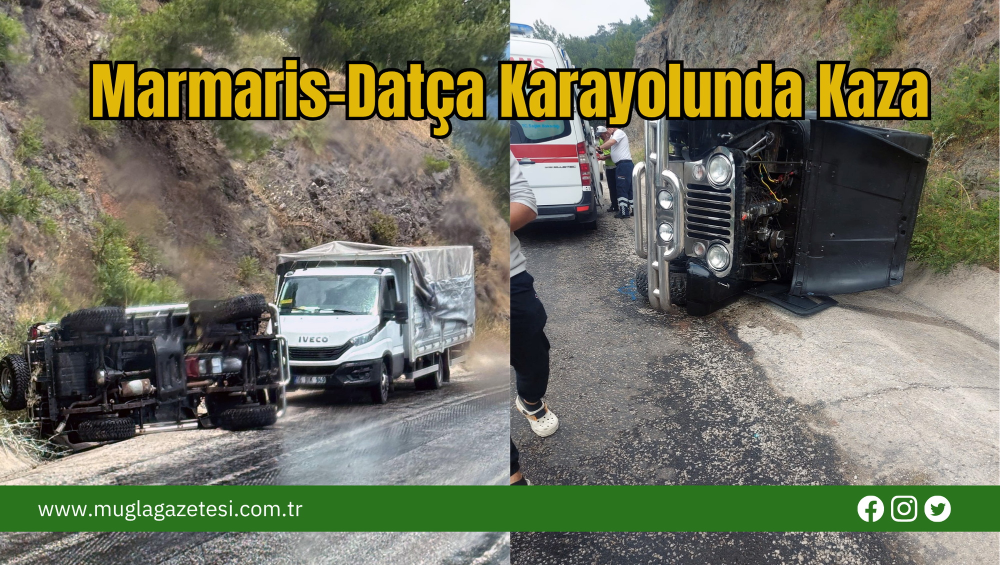 Marmaris-Datça Karayolunda Kaza