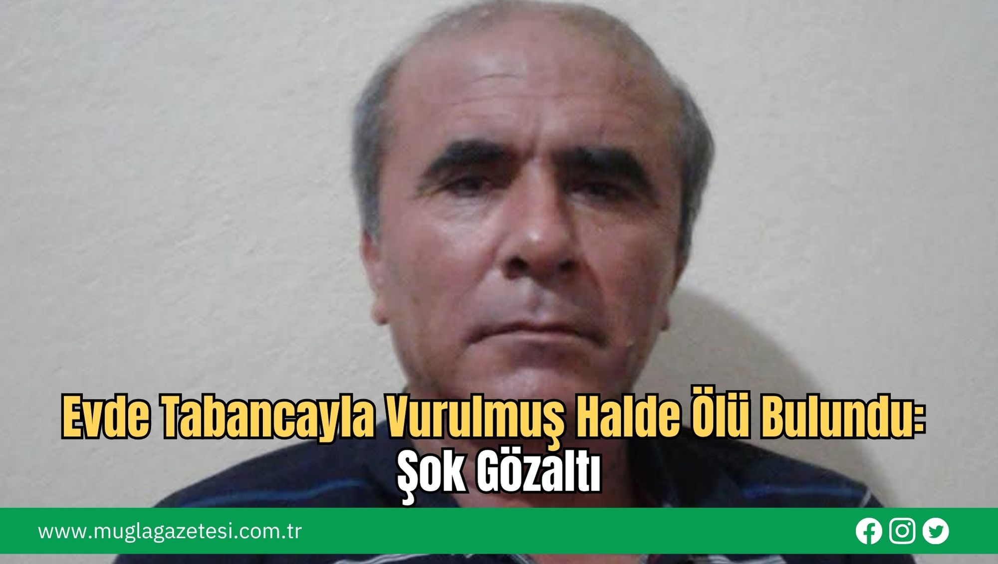 Evde Tabancayla Vurulmuş Halde Ölü Bulundu: Şok Gözaltı