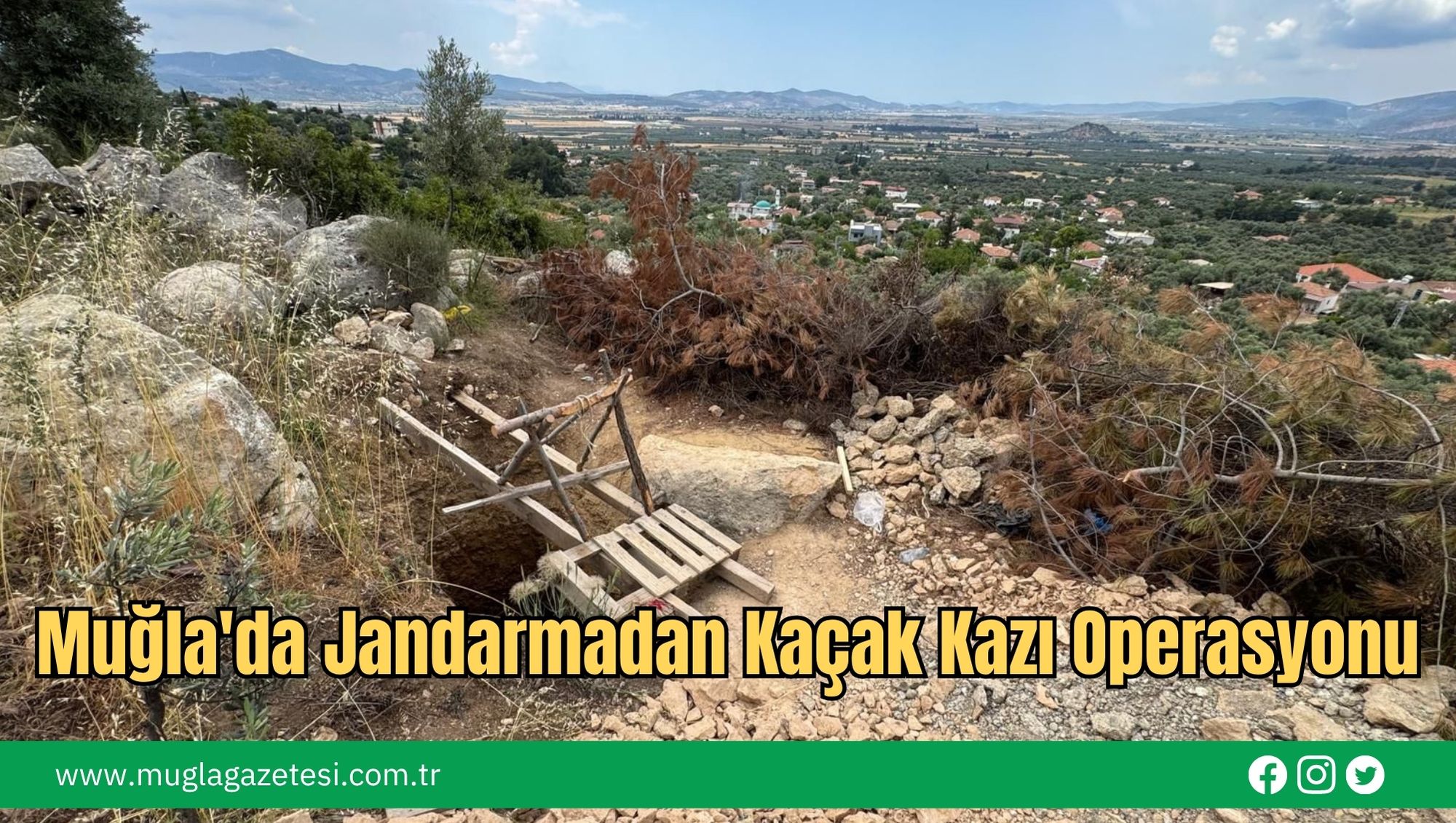 Muğla'da Jandarmadan Kaçak Kazı Operasyonu