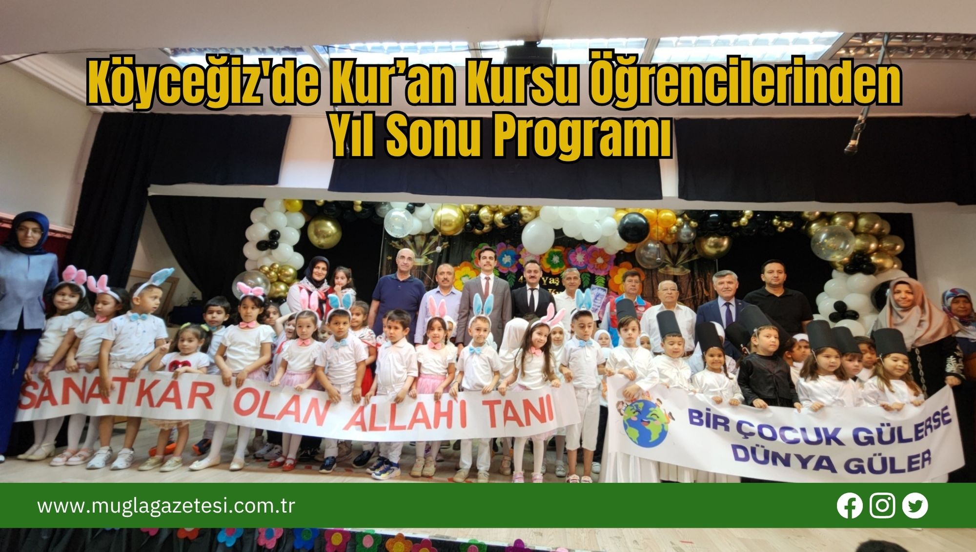 Köyceğiz'de Kur’an Kursu Öğrencilerinden Yıl Sonu Programı