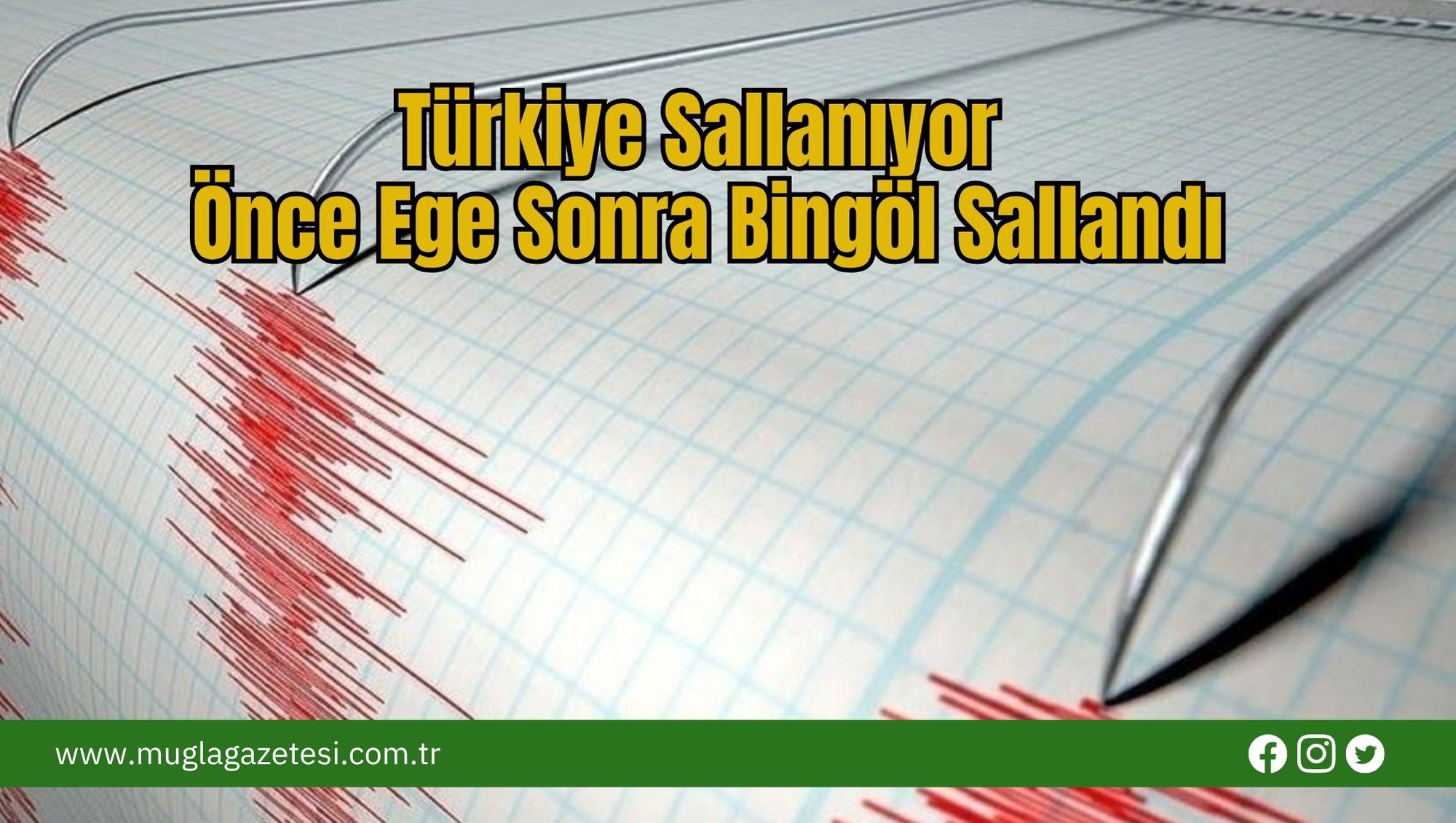 Türkiye Sallanıyor: Önce Ege Sonra Bingöl Sallandı