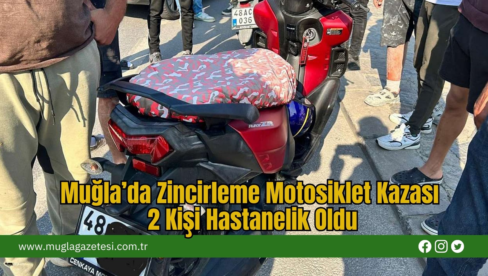Muğla’da Zincirleme Motosiklet Kazası: 2 Kişi Hastanelik Oldu