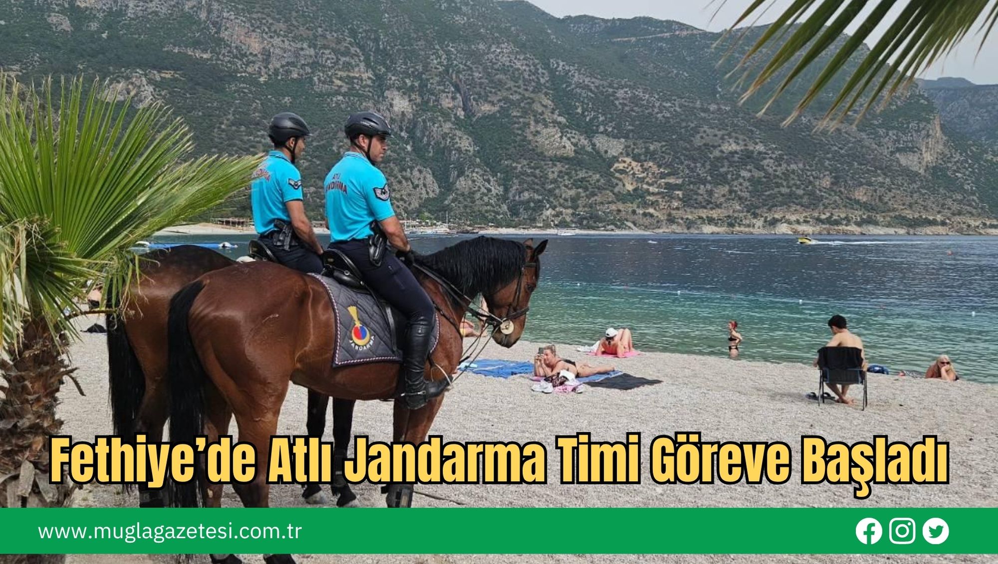 Fethiye’de Atlı Jandarma Timi Göreve Başladı