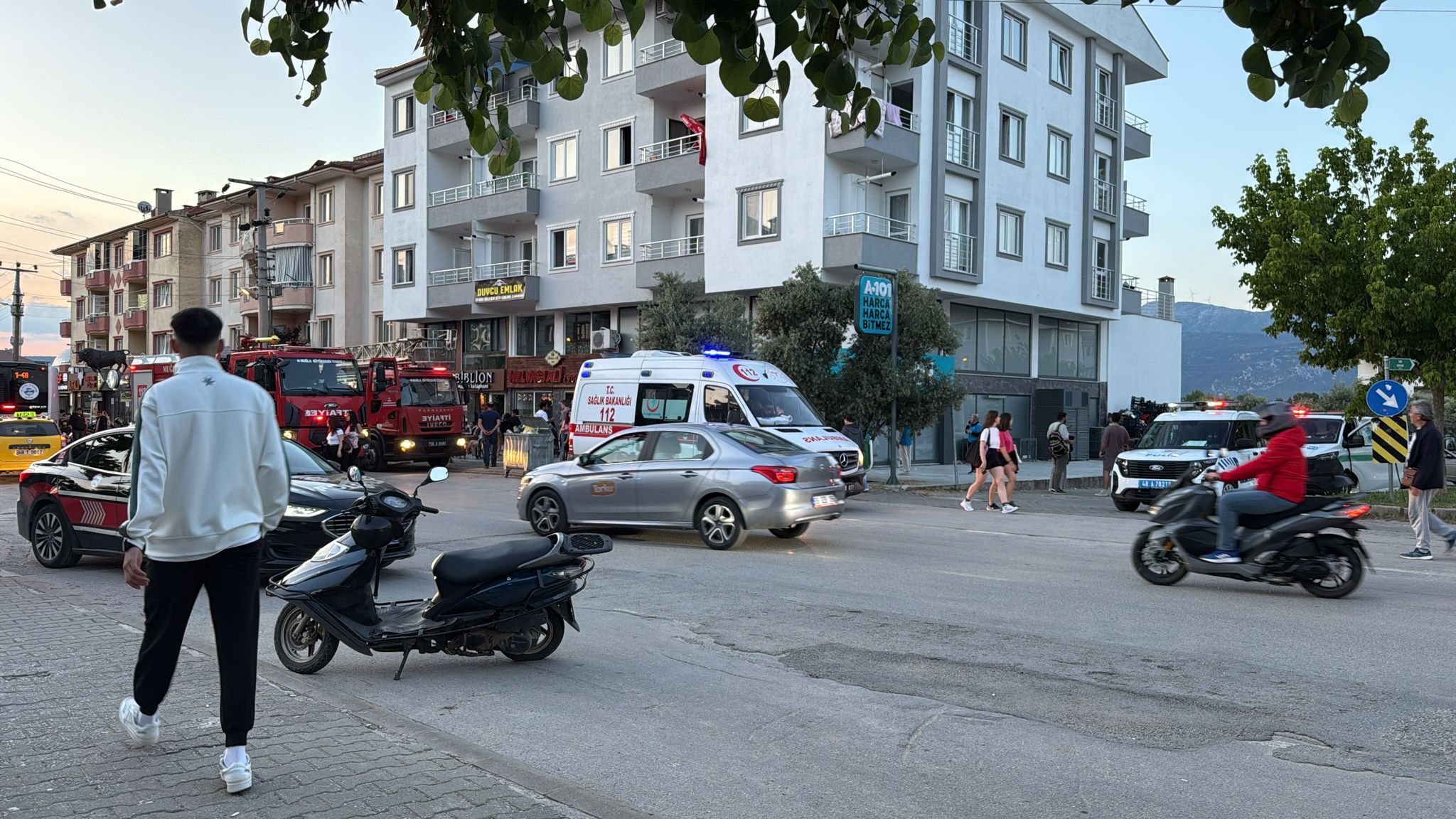 Menteşe’de Korkutan Ev Yangını