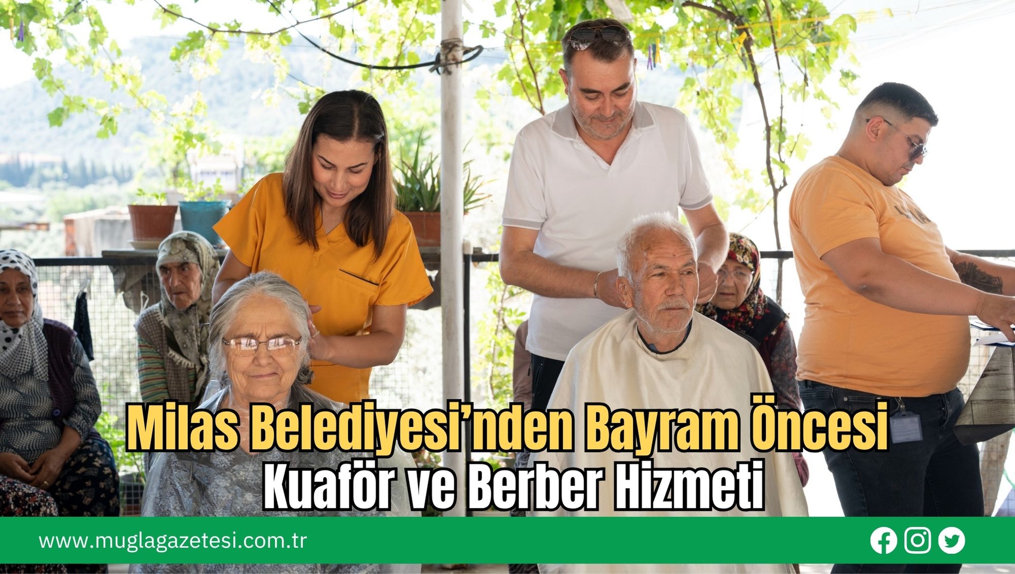 Milas Belediyesi’nden Bayram Öncesi Kuaför ve Berber Hizmeti