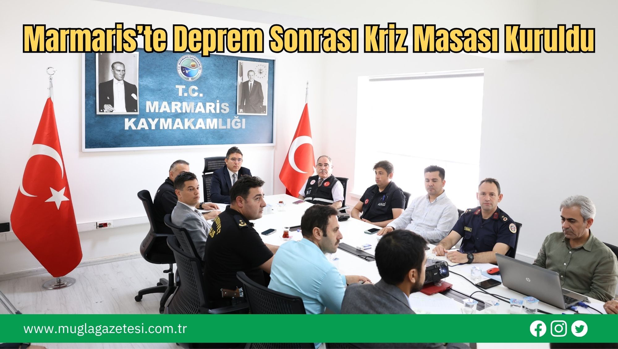 Marmaris’te Deprem Sonrası Kriz Masası Kuruldu