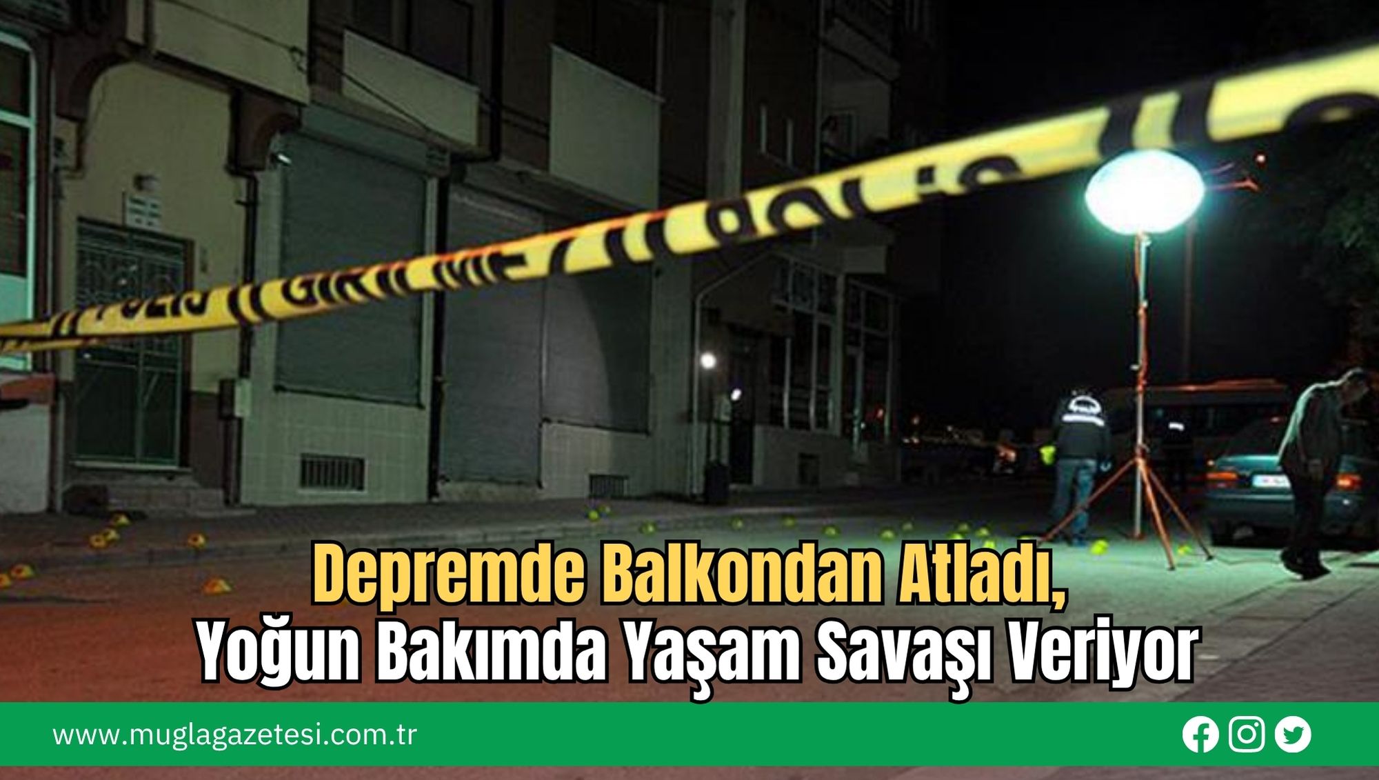 Depremde Balkondan Atladı, Yoğun Bakımda Yaşam Savaşı Veriyor