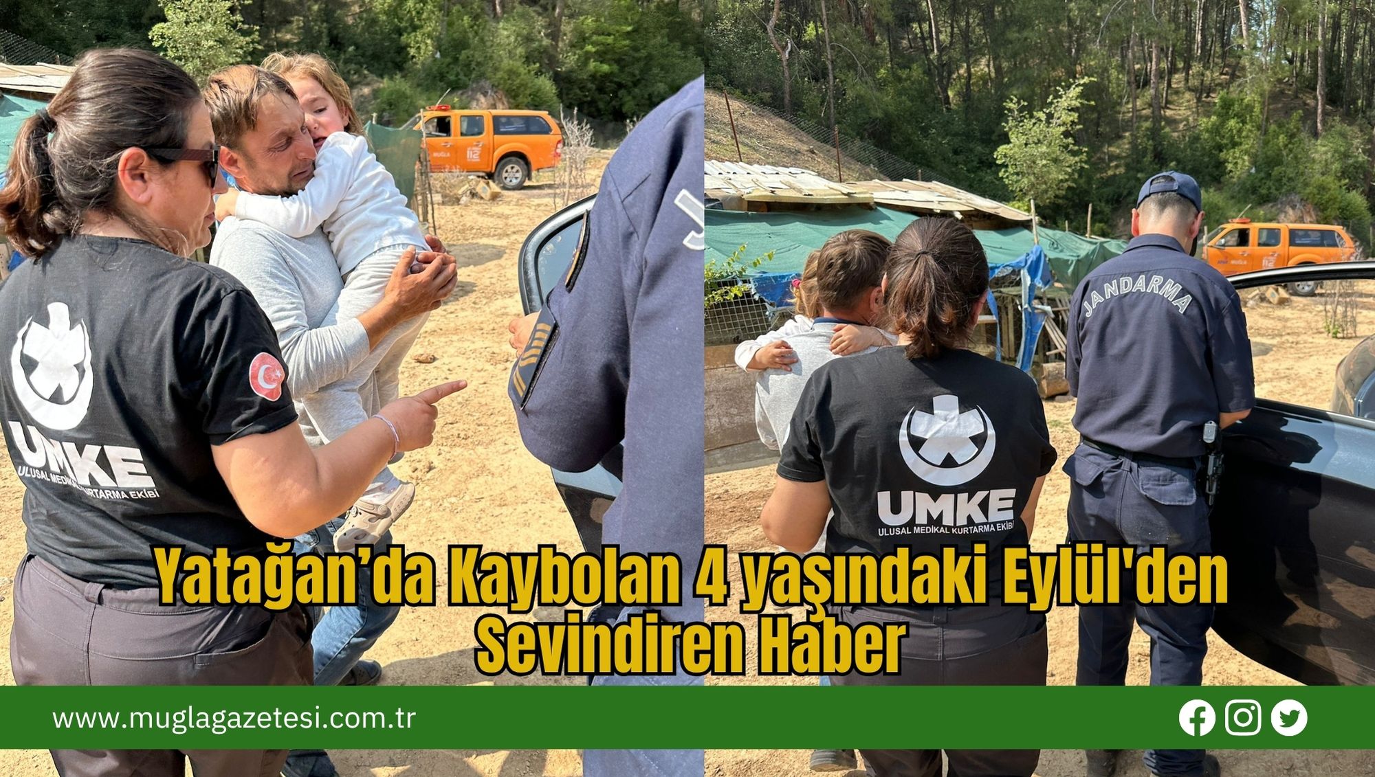 Yatağan’da Kaybolan 4 yaşındaki Eylül'den Sevindiren Haber