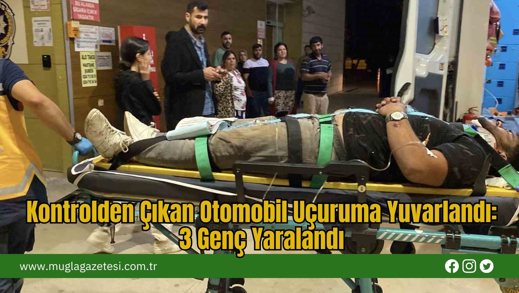 Kontrolden Çıkan Otomobil Uçuruma Yuvarlandı: 3 Genç Yaralandı