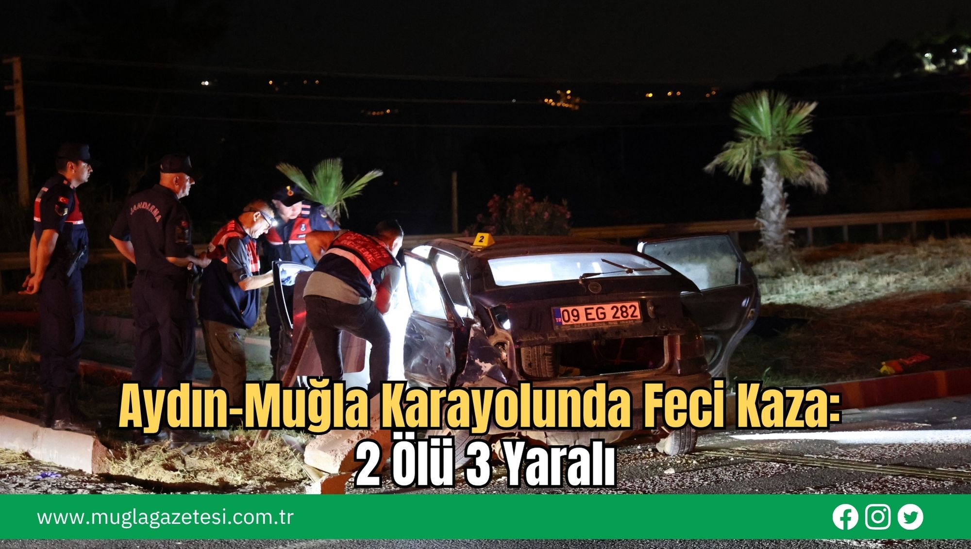 Aydın-Muğla Karayolunda Feci Kaza: 2 Ölü 3 Yaralı