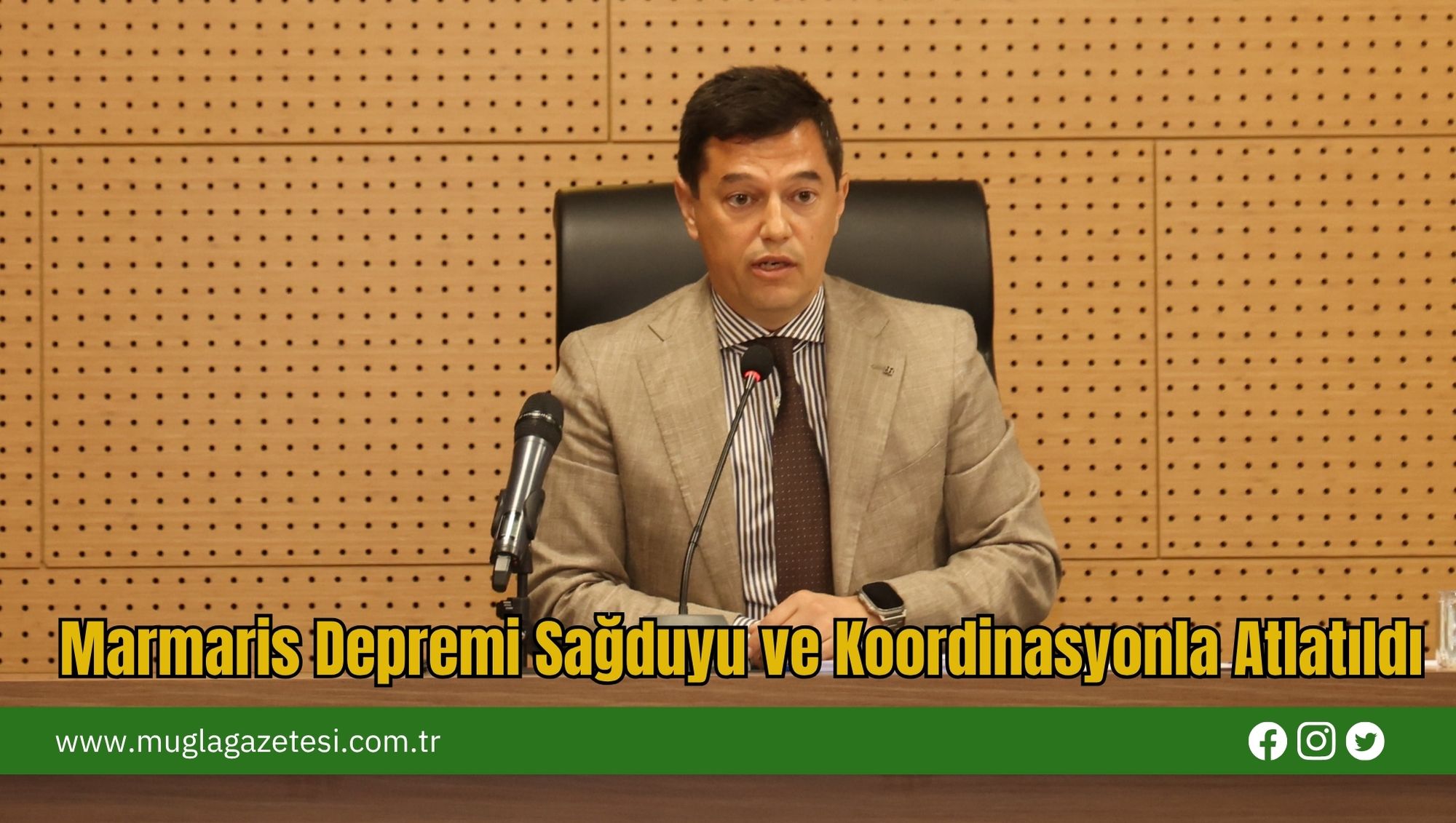 Marmaris Depremi Sağduyu ve Koordinasyonla Atlatıldı