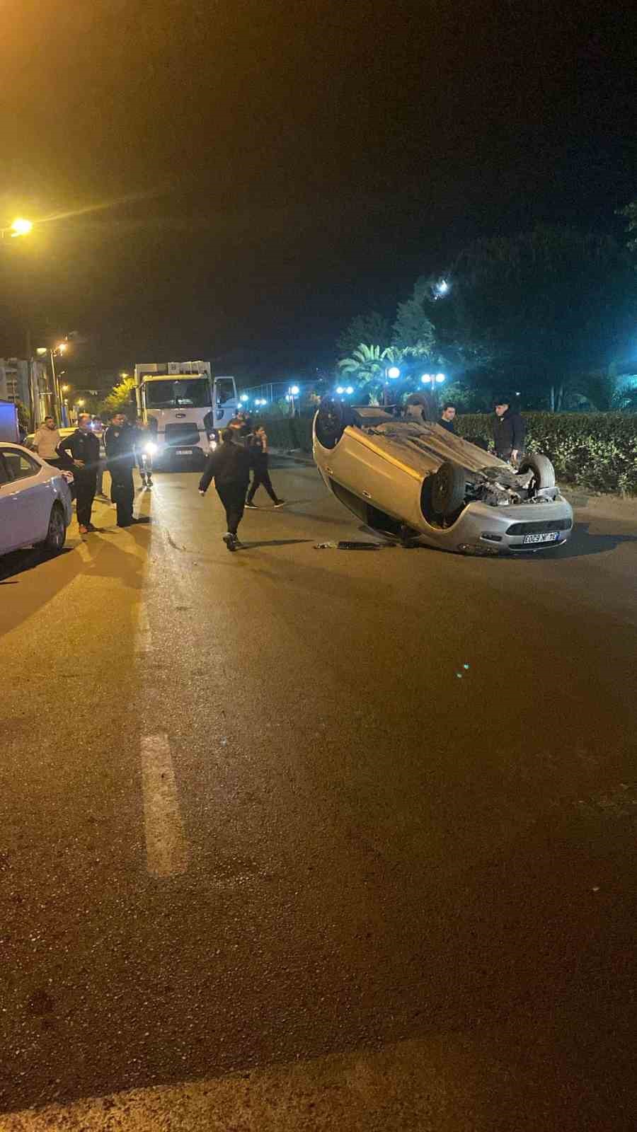 Alkollü Sürücü Takla Attı, Ne Olduğunu Anlamadı: “Bu Arabaya Ben mi Çarptım?”