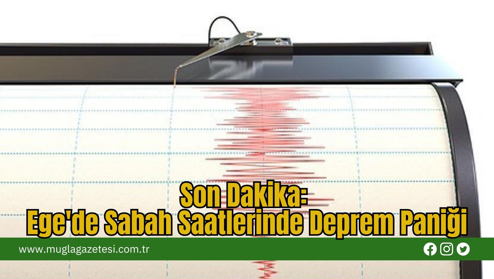 Son Dakika: Ege'de Sabah Saatlerinde Deprem Paniği