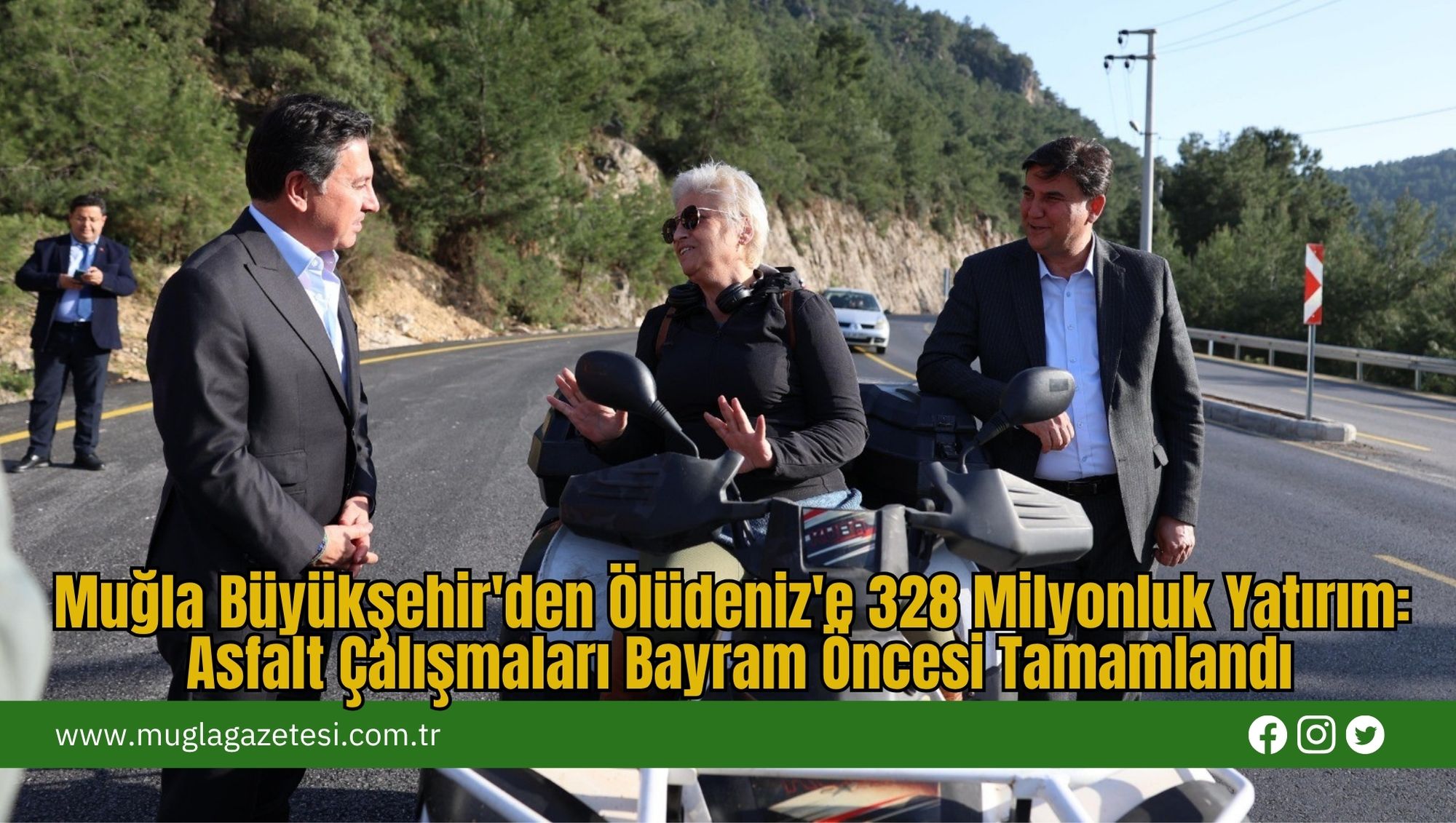 Muğla Büyükşehir'den Ölüdeniz'e 328 Milyonluk Yatırım: Asfalt Çalışmaları Bayram Öncesi Tamamlandı