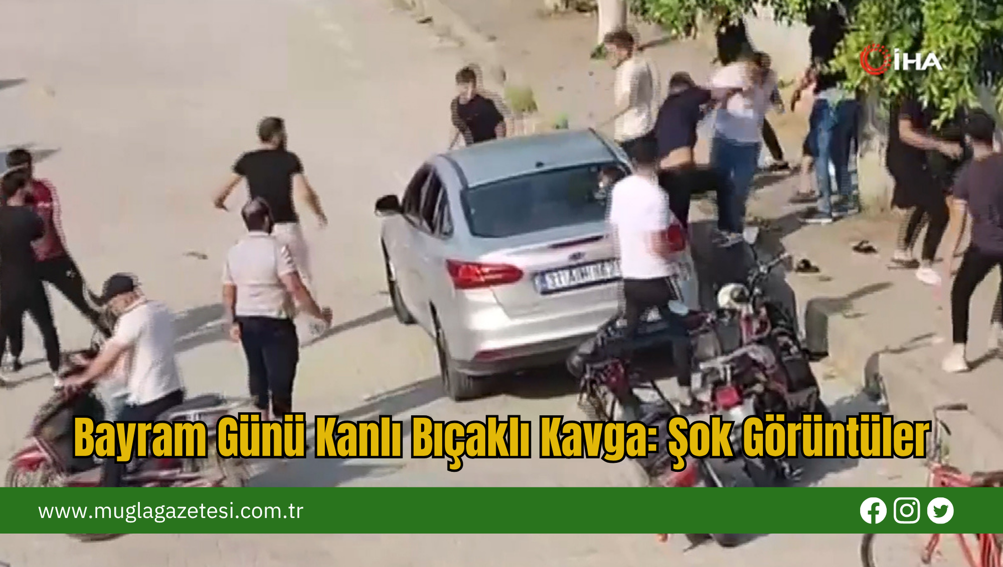 Bayram Günü Kanlı Bıçaklı Kavga: Şok Görüntüler