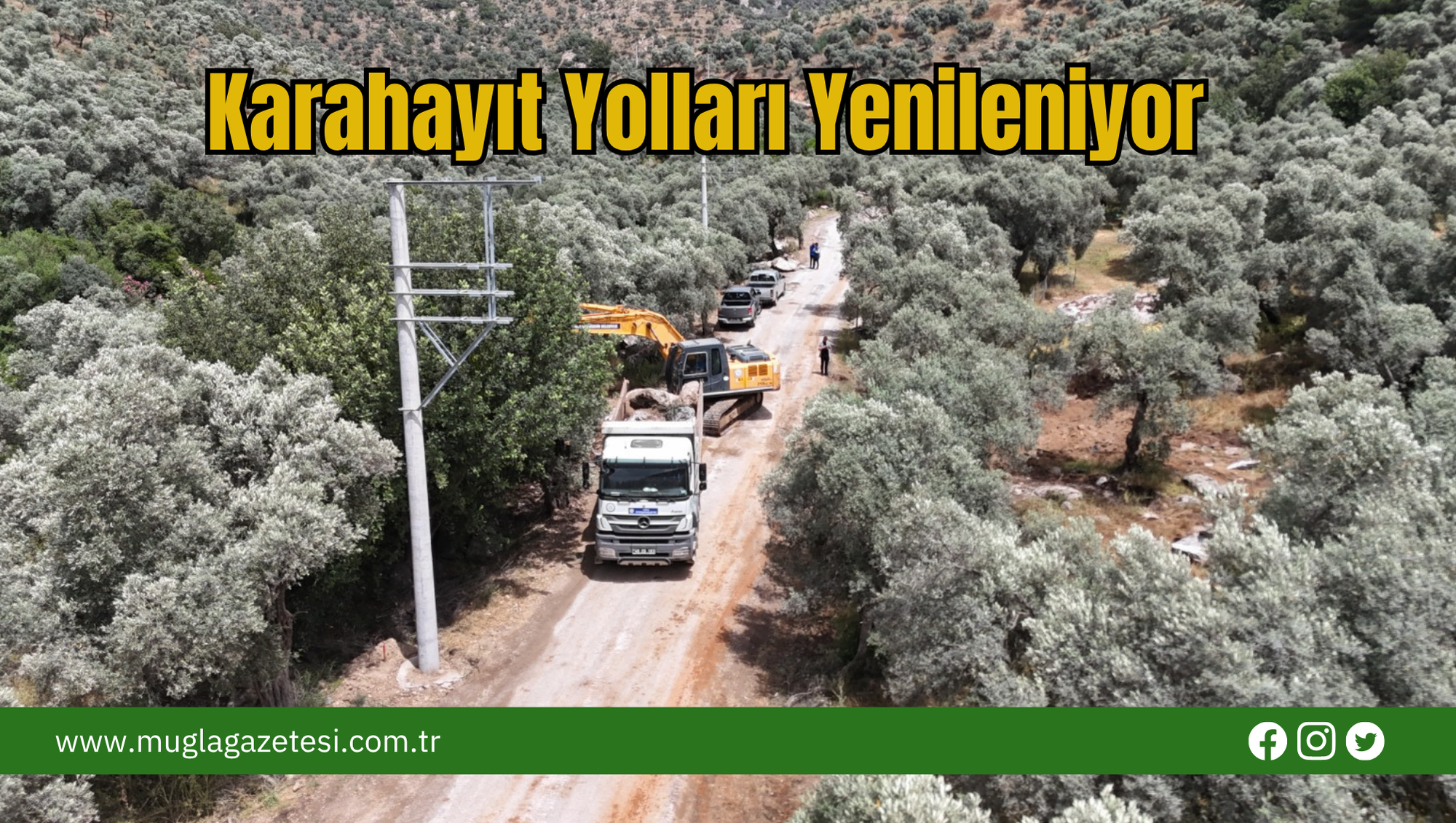 Karahayıt Yolları Yenileniyor