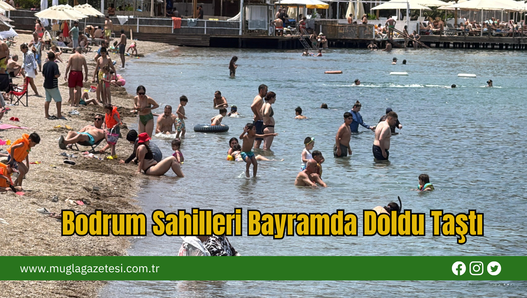 Bodrum Sahilleri Bayramda Doldu Taştı