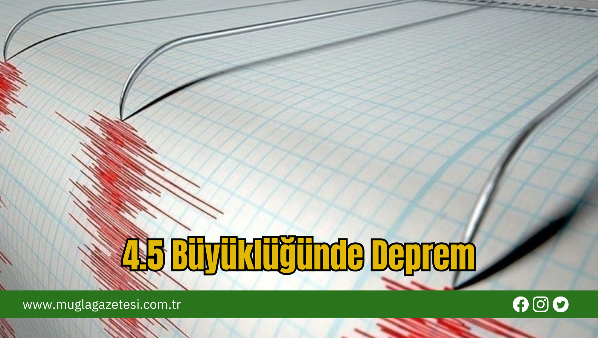 4.5 Büyüklüğünde Deprem