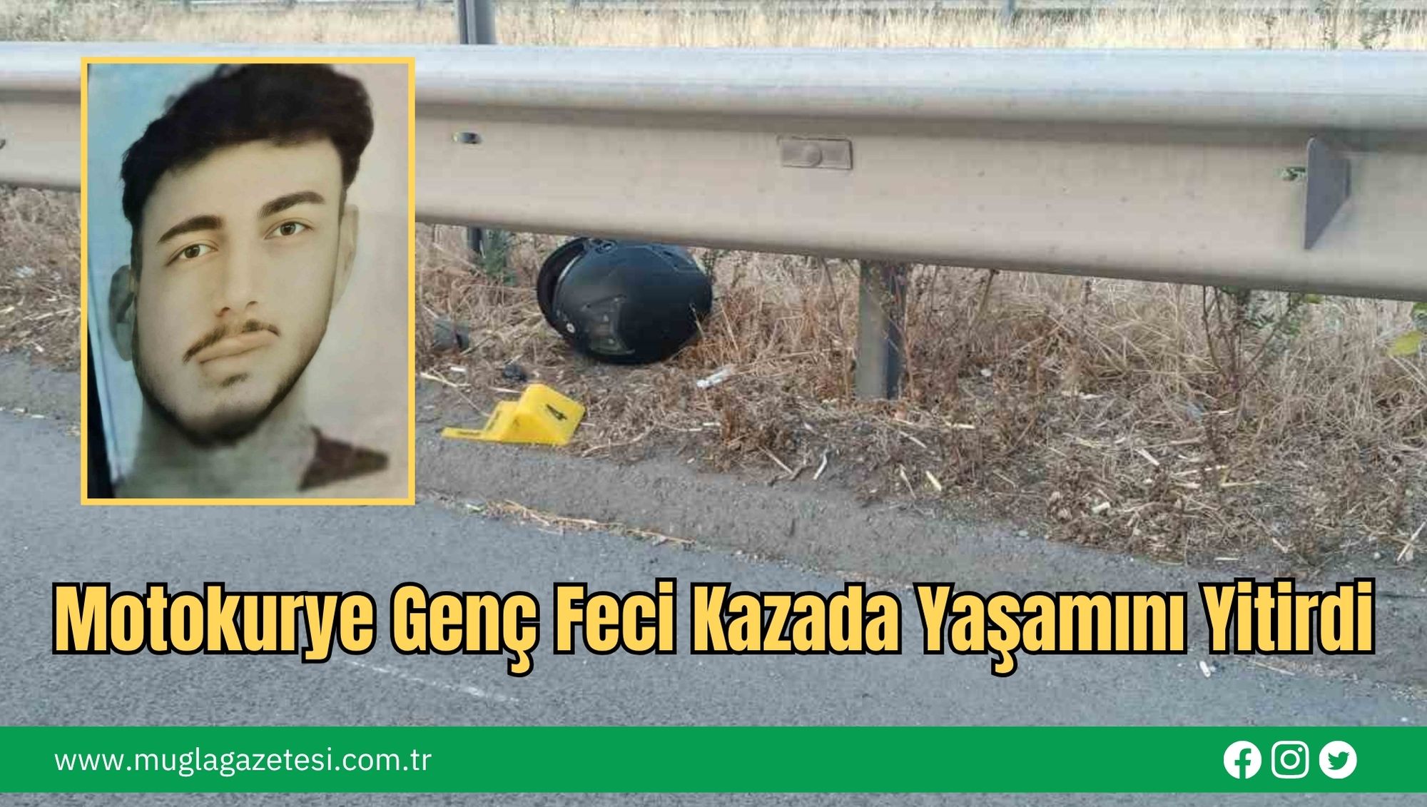 Motokurye Genç Feci Kazada Yaşamını Yitirdi
