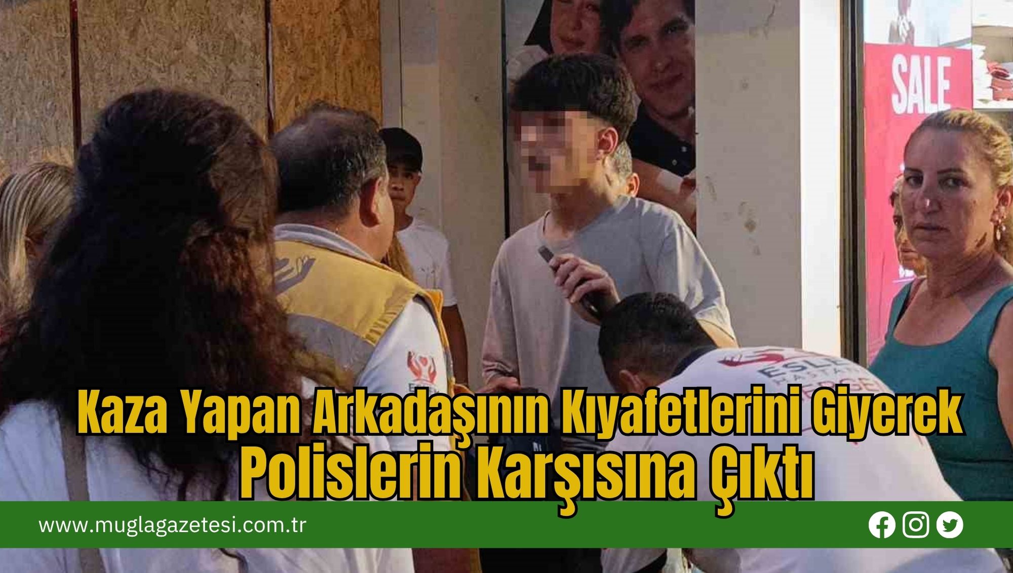 Kaza Yapan Arkadaşının Kıyafetlerini Giyerek Polislerin Karşısına Çıktı