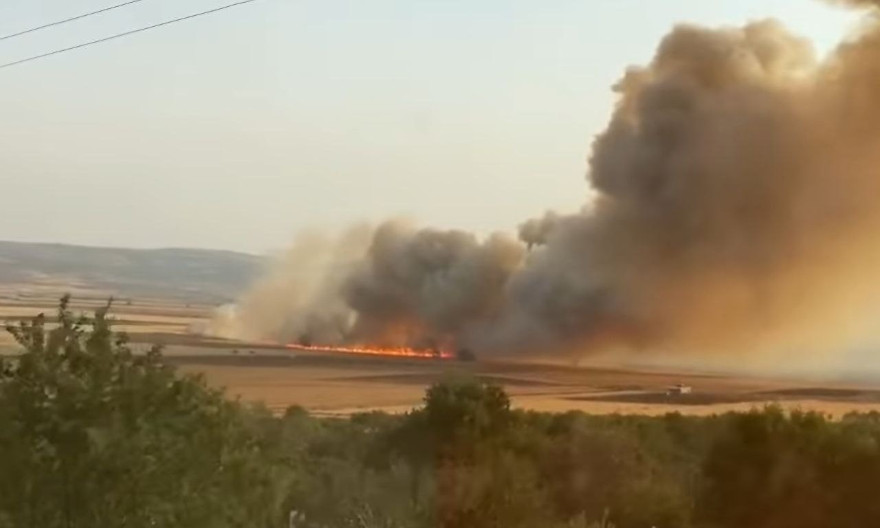 Buğday Tarlalarında Yangın: 500 Dönüm Ekili Alan Kül Oldu
