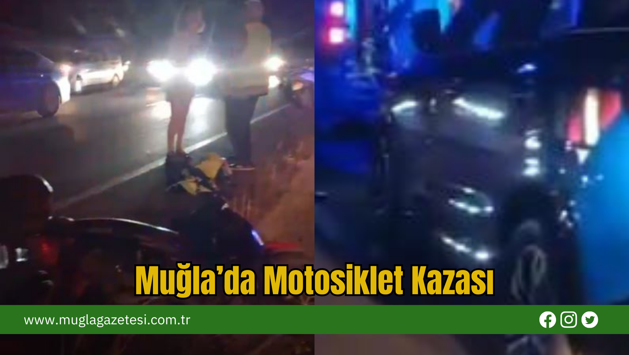 Muğla’da Motosiklet Kazası
