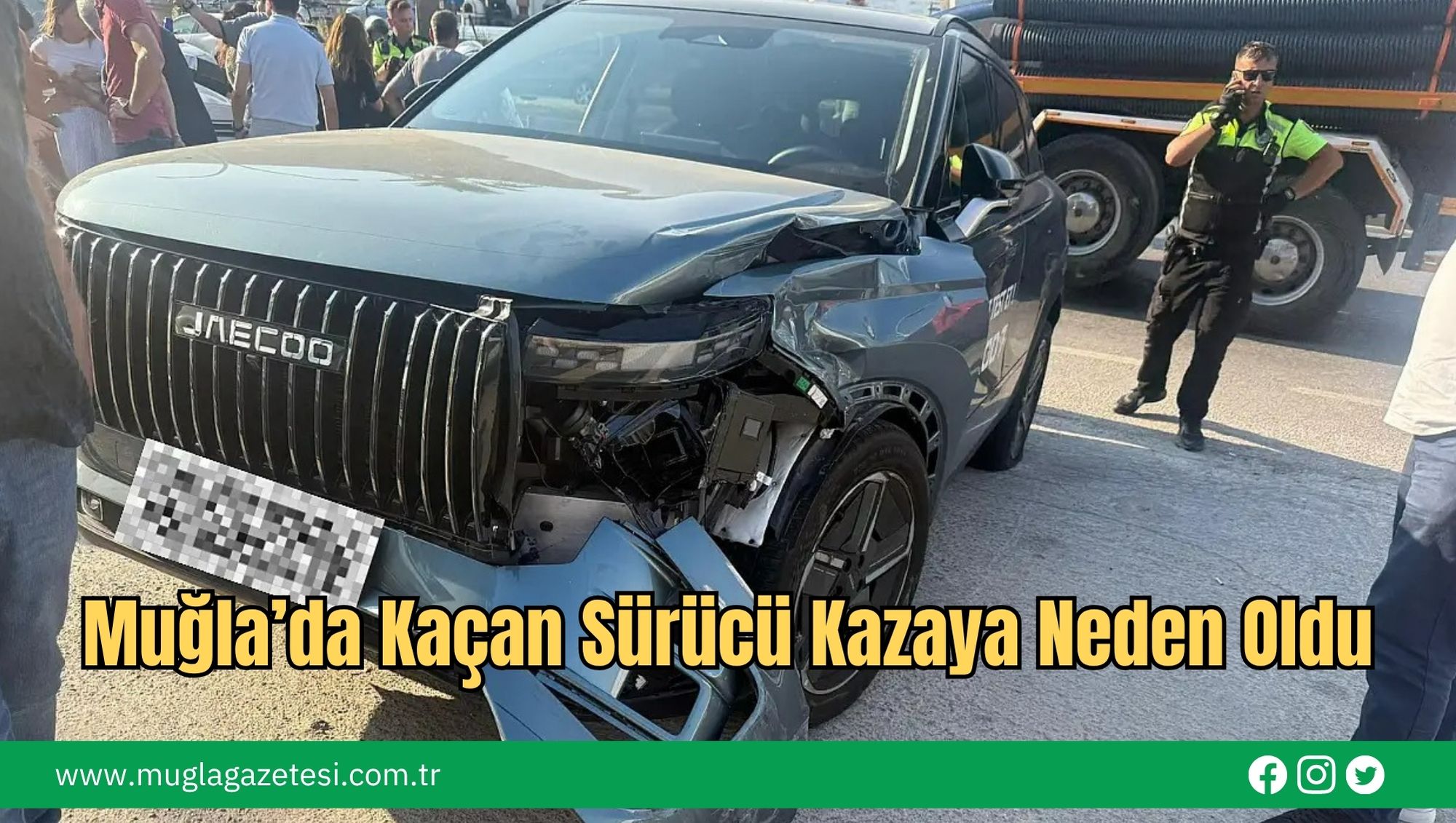 Muğla’da Kaçan Sürücü Kazaya Neden Oldu