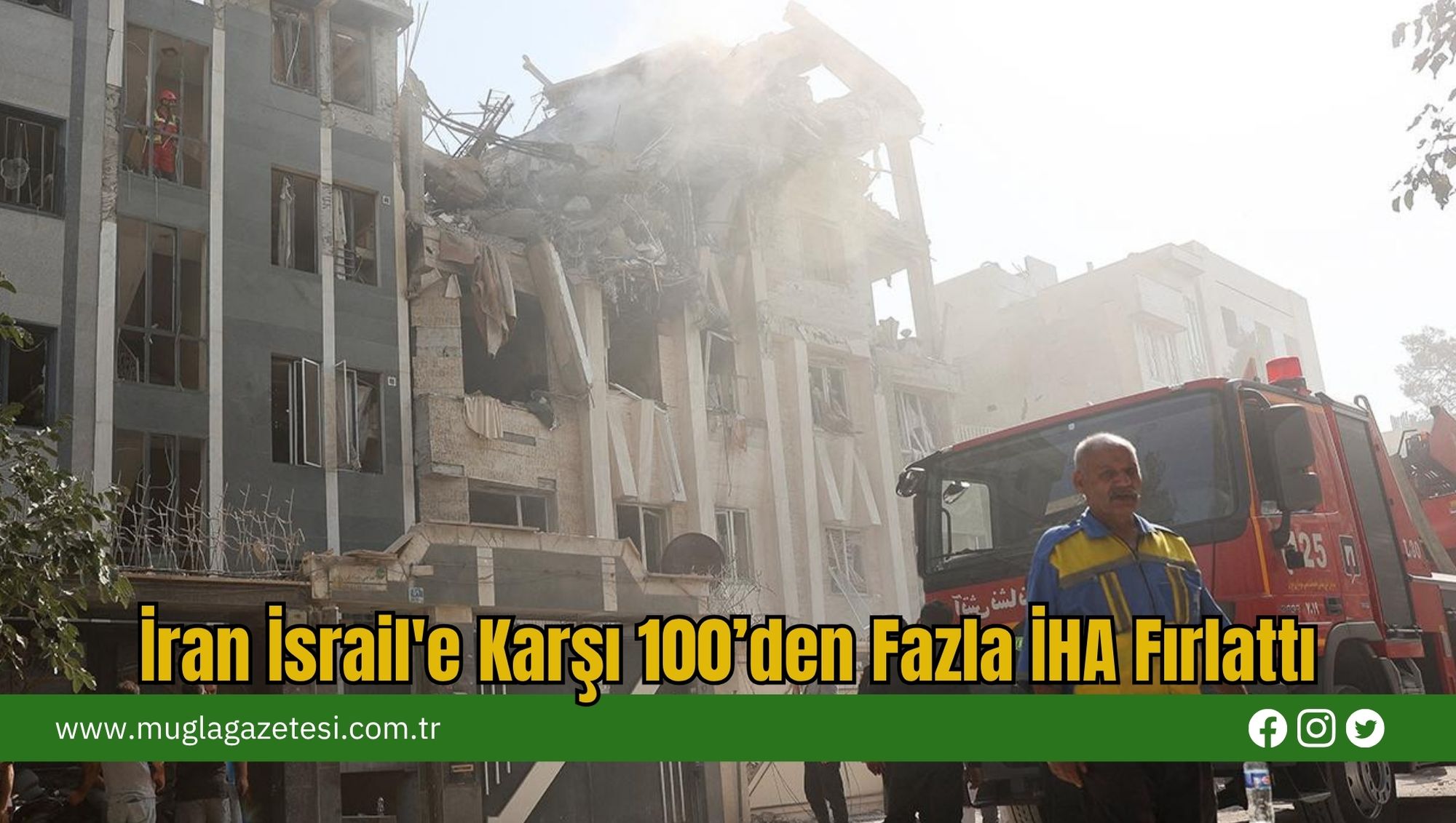 İran İsrail'e Karşı 100’den Fazla İHA Fırlattı