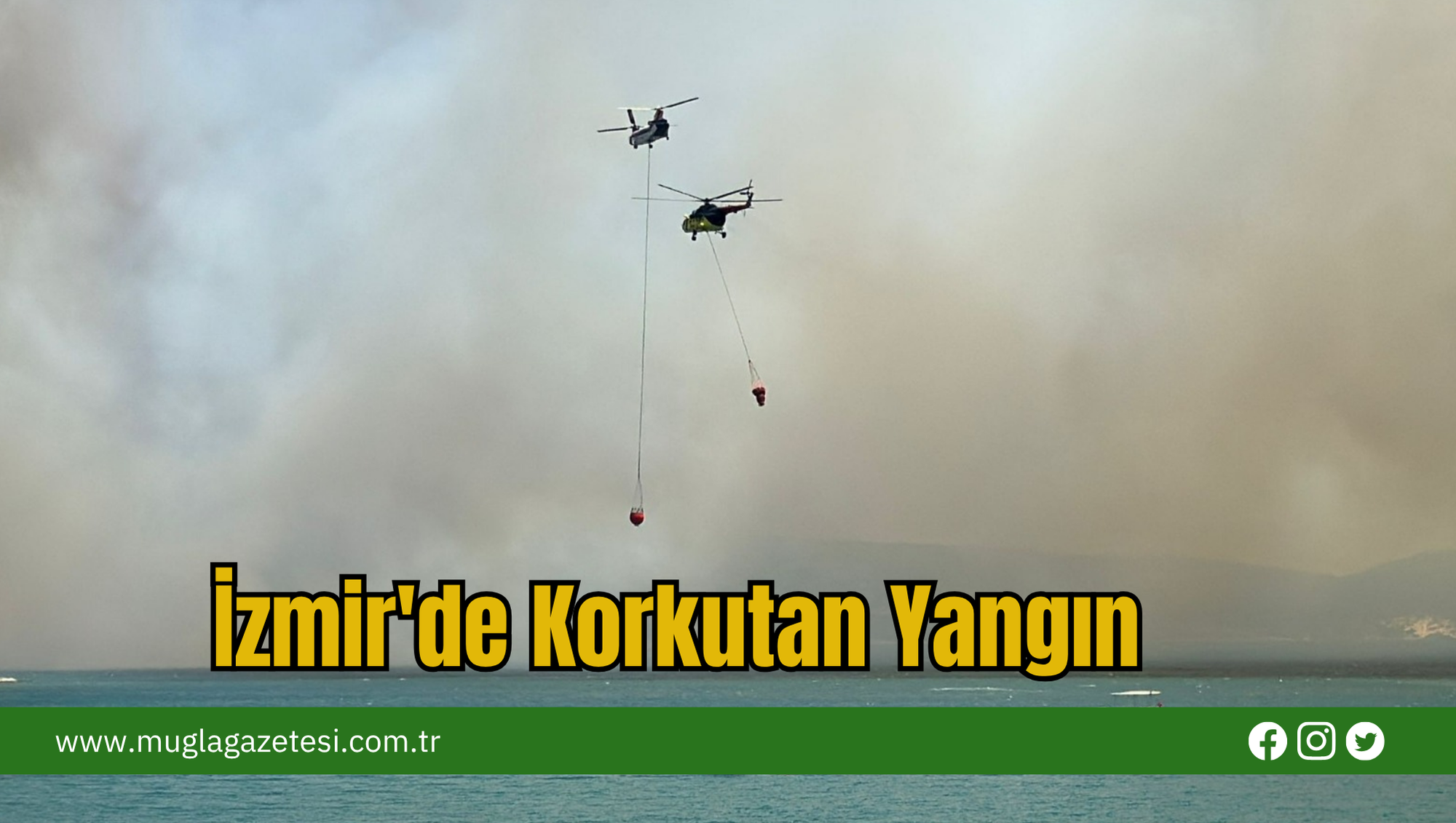 İzmir'de Korkutan Yangın