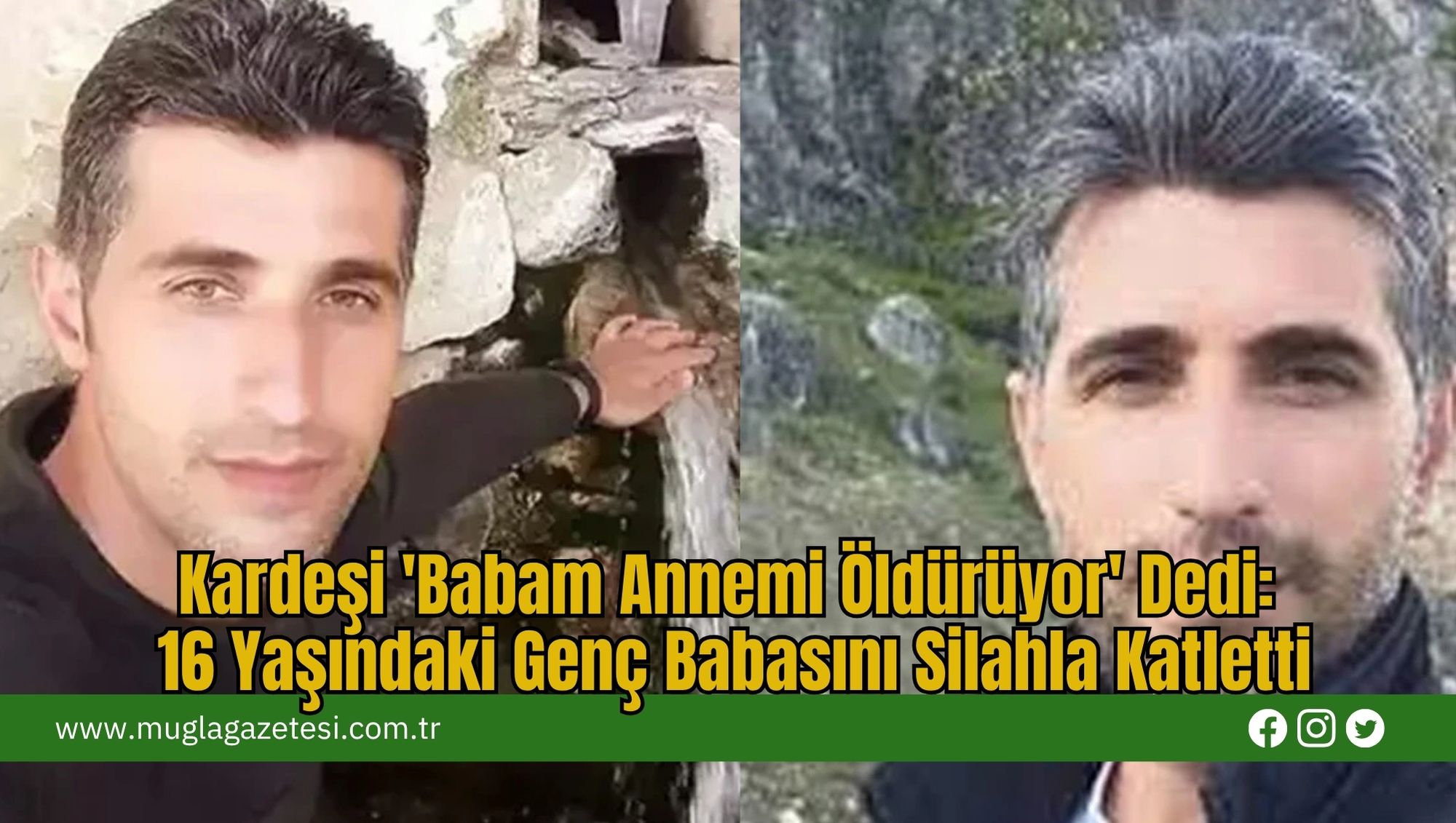 Kardeşi 'Babam Annemi Öldürüyor' Dedi: 16 Yaşındaki Genç Babasını Silahla Katletti