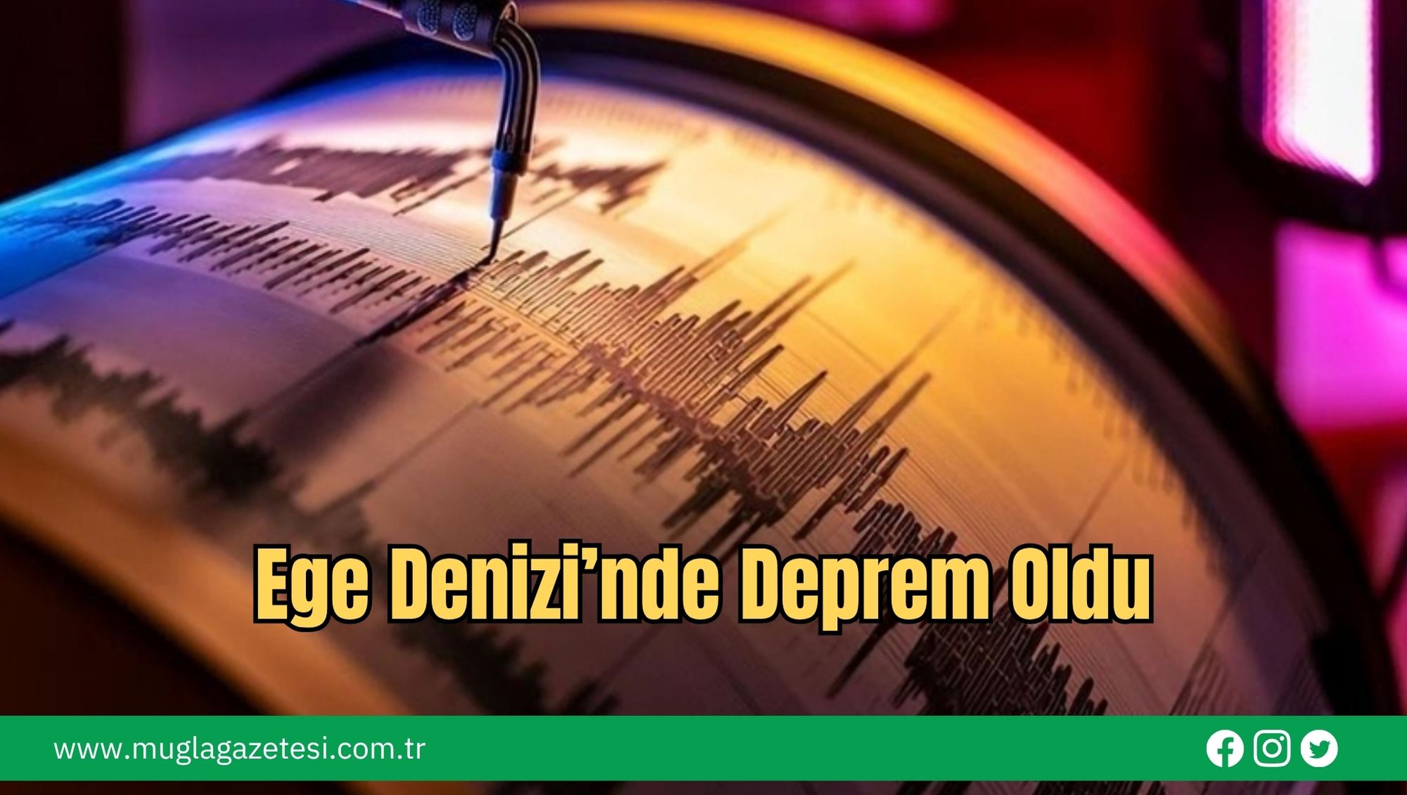 Ege Denizi’nde Deprem Oldu