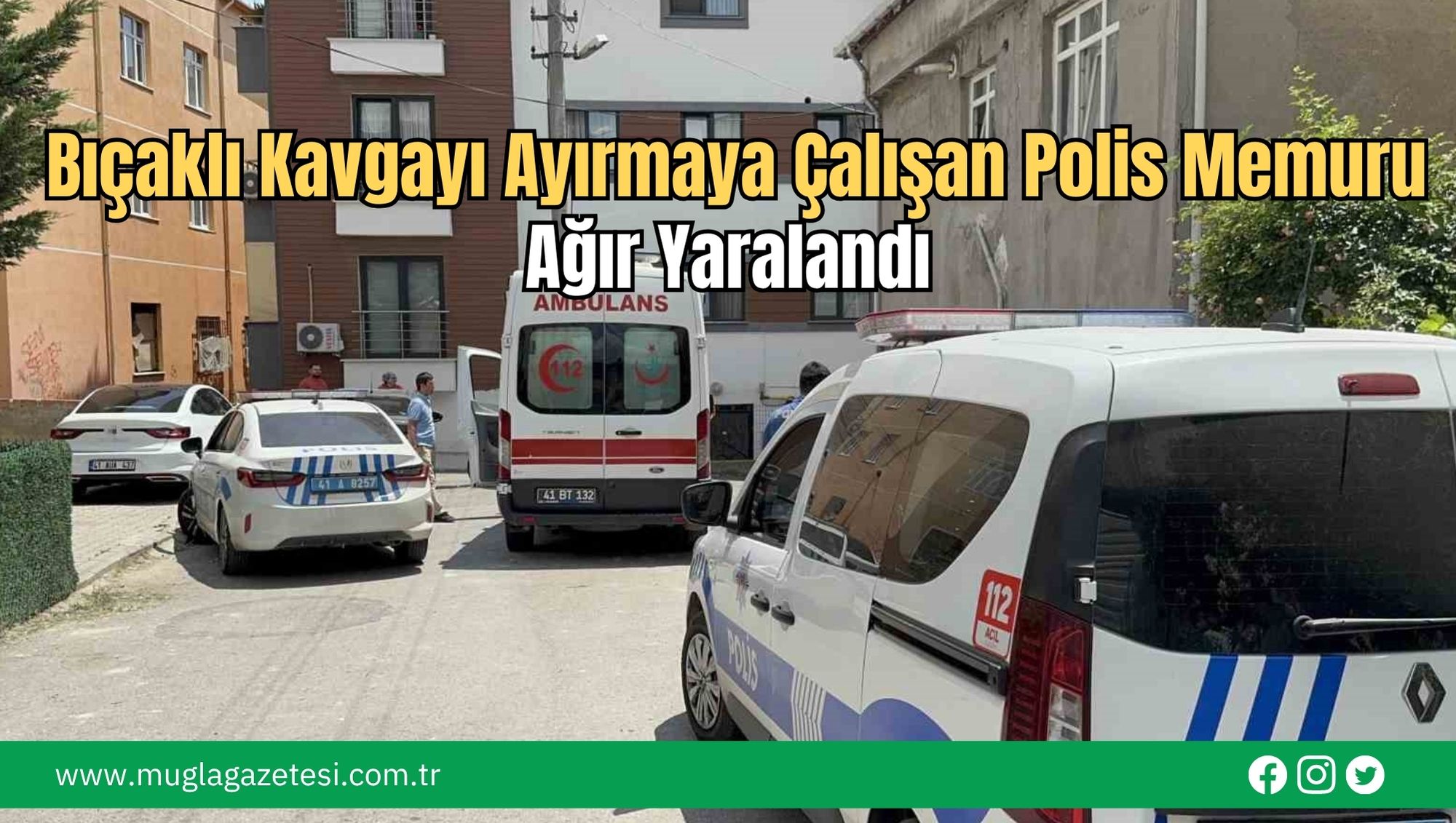 Bıçaklı Kavgayı Ayırmaya Çalışan Polis Memuru Ağır Yaralandı