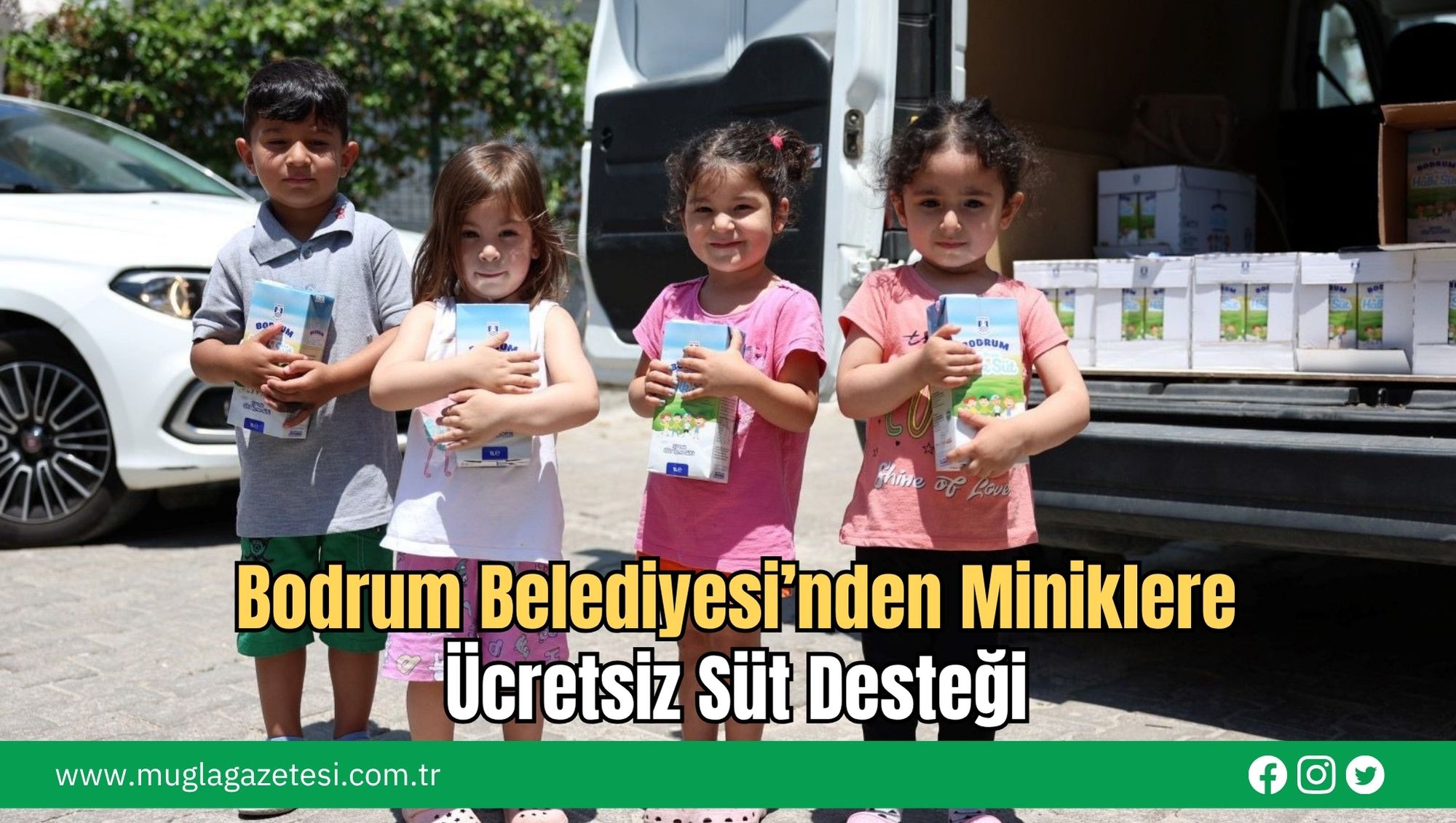 Bodrum Belediyesi’nden Miniklere Ücretsiz Süt Desteği