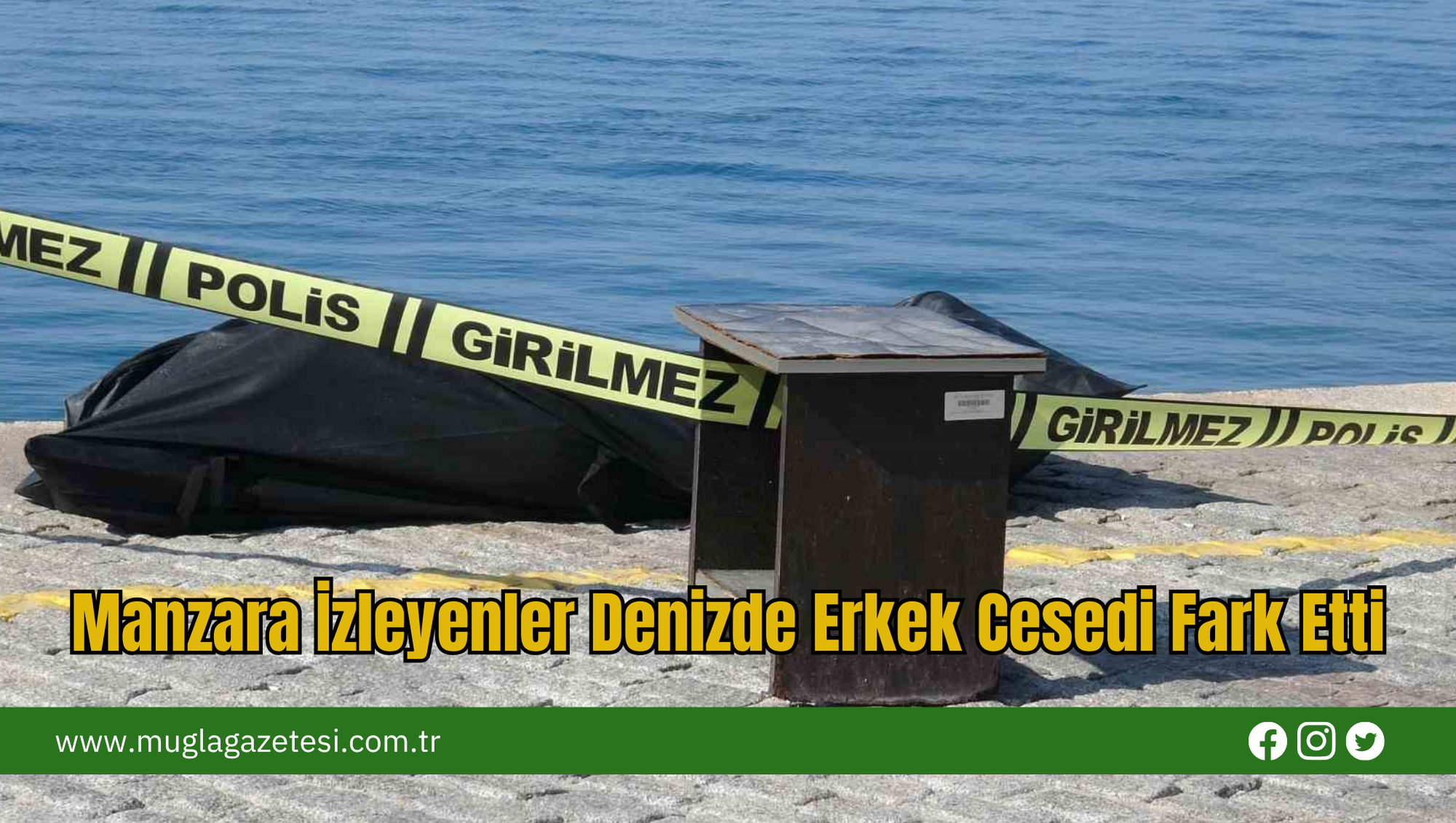 Manzara İzleyenler Denizde Erkek Cesedi Fark Etti