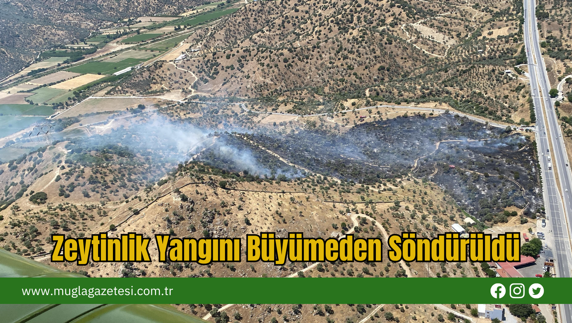 Zeytinlik Yangını Büyümeden Söndürüldü