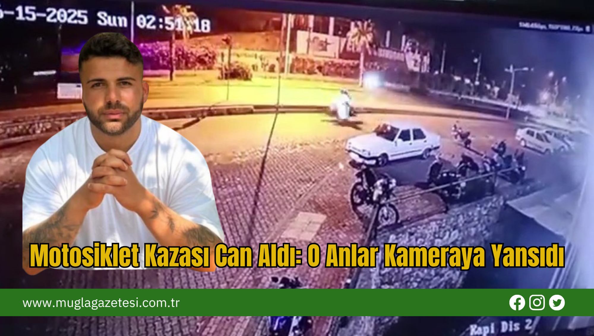 Motosiklet Kazası Can Aldı: O Anlar Kameraya Yansıdı