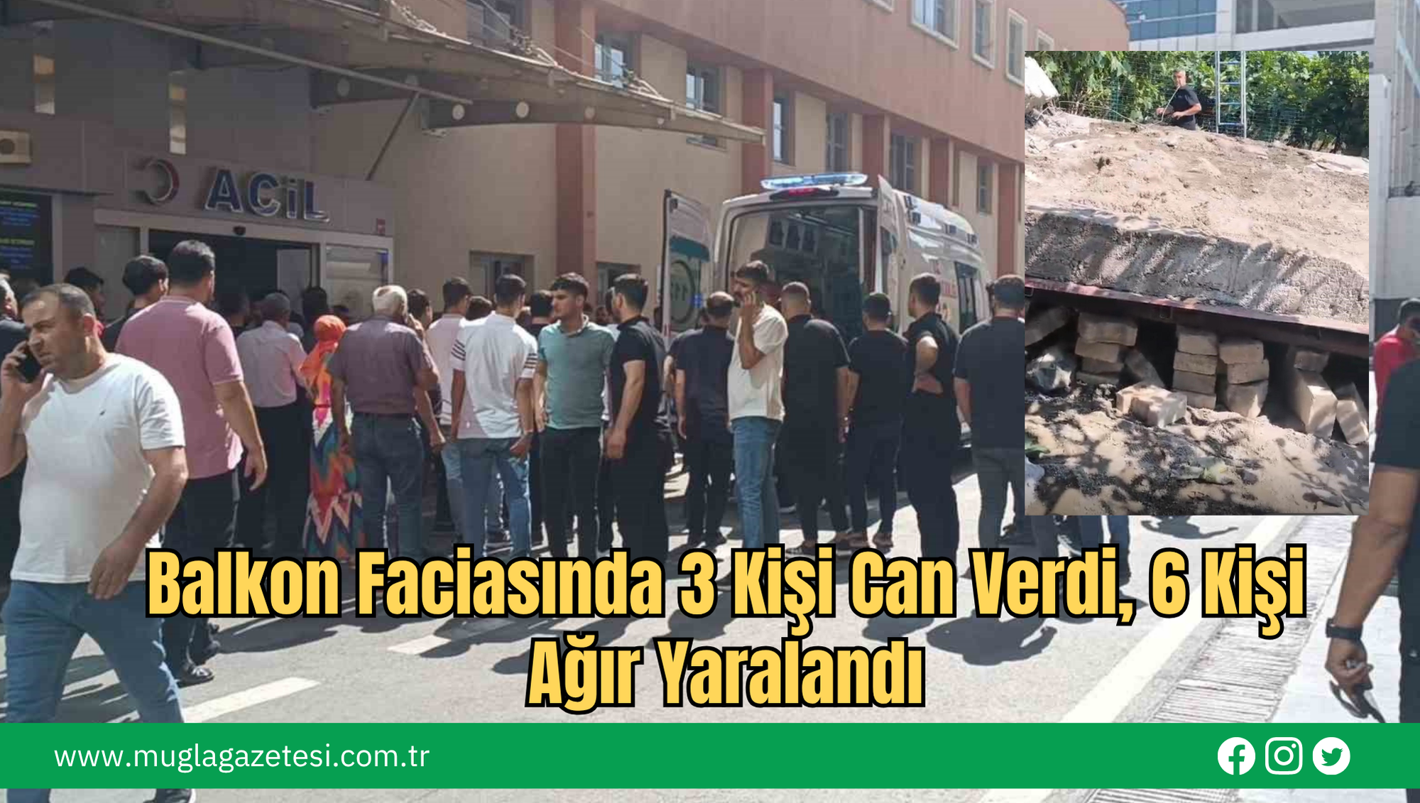 Balkon Faciasında 3 Kişi Can Verdi, 6 Kişi Ağır Yaralandı