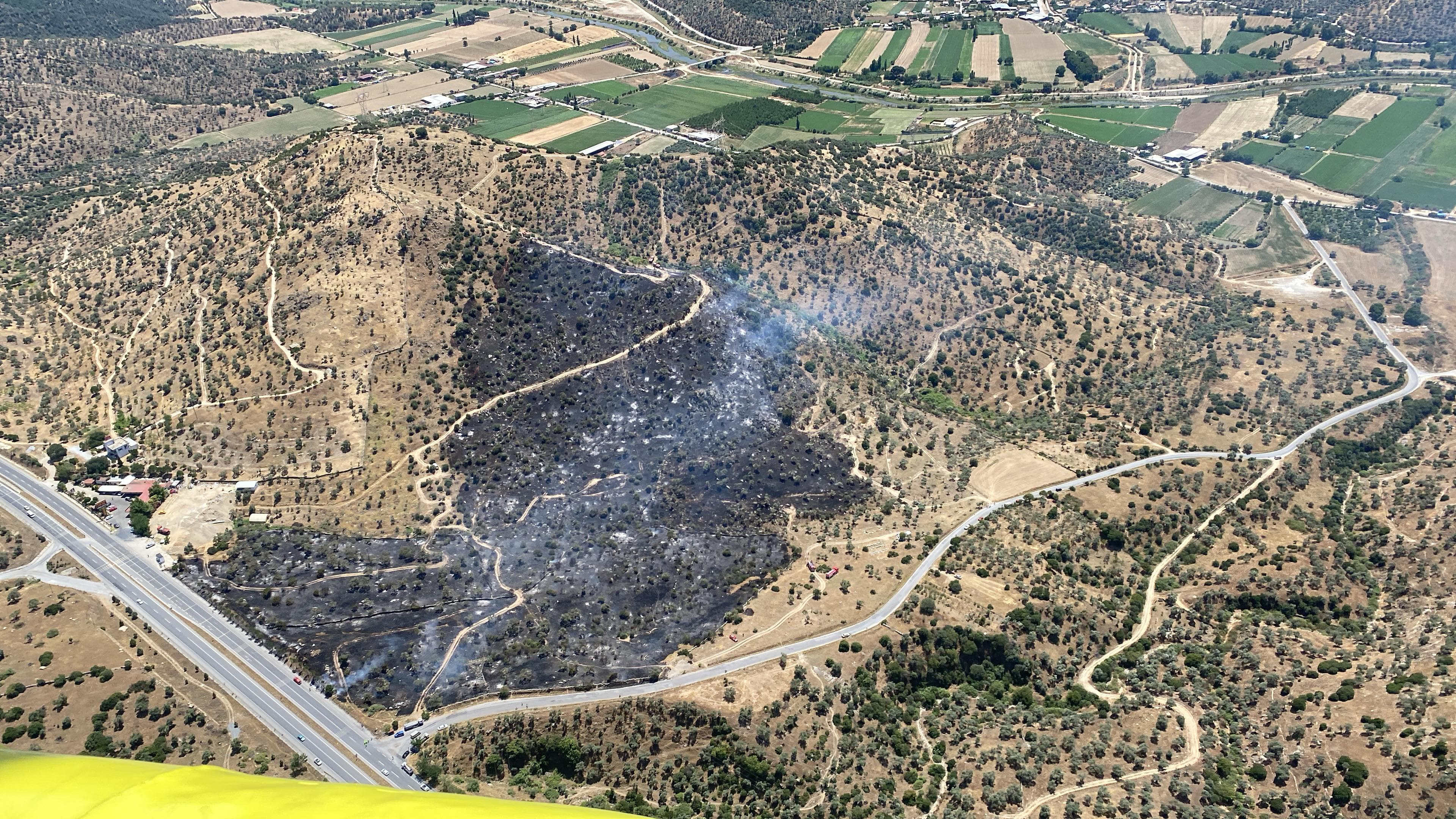 Söke’de Ziraat Alanında Çıkan Yangın Kontrol Altına Alındı
