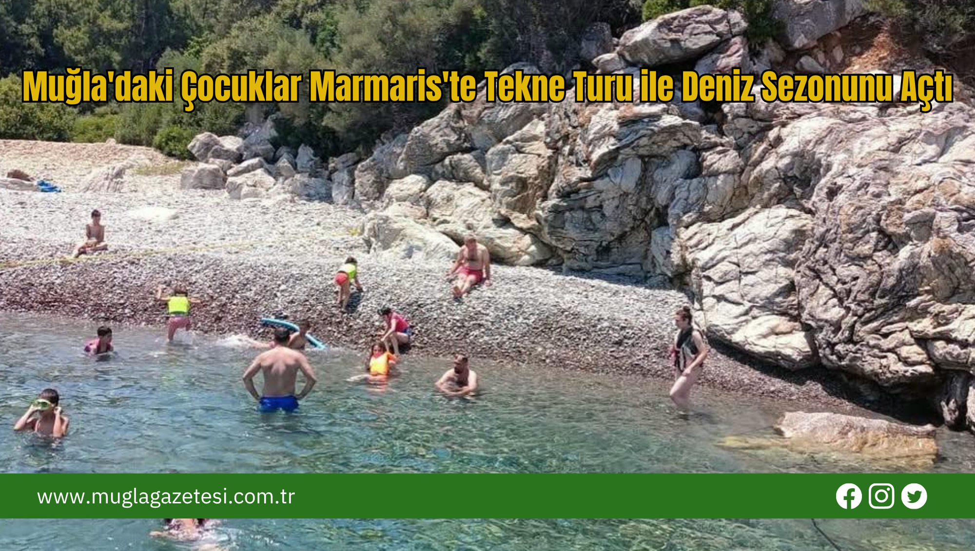 Muğla'daki Çocuklar Marmaris'te Tekne Turu ile Deniz Sezonunu Açtı