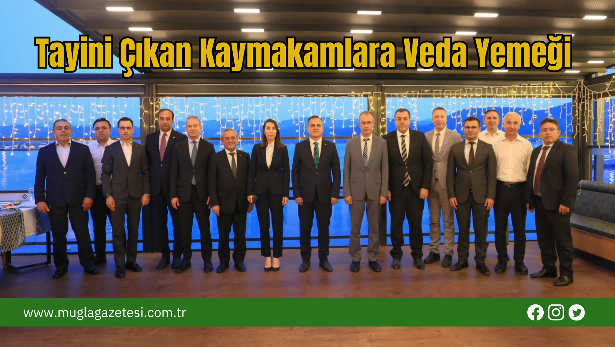 Tayini Çıkan Kaymakamlara Veda Yemeği