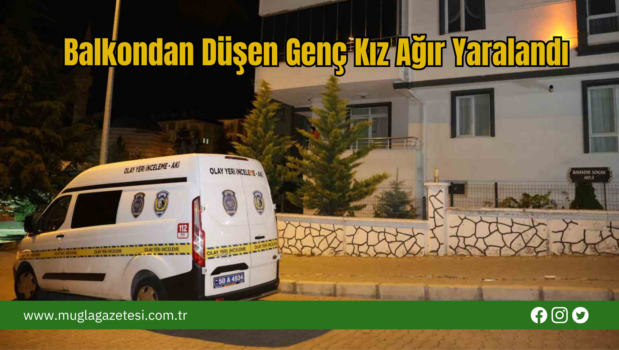 Balkondan Düşen Genç Kız Ağır Yaralandı