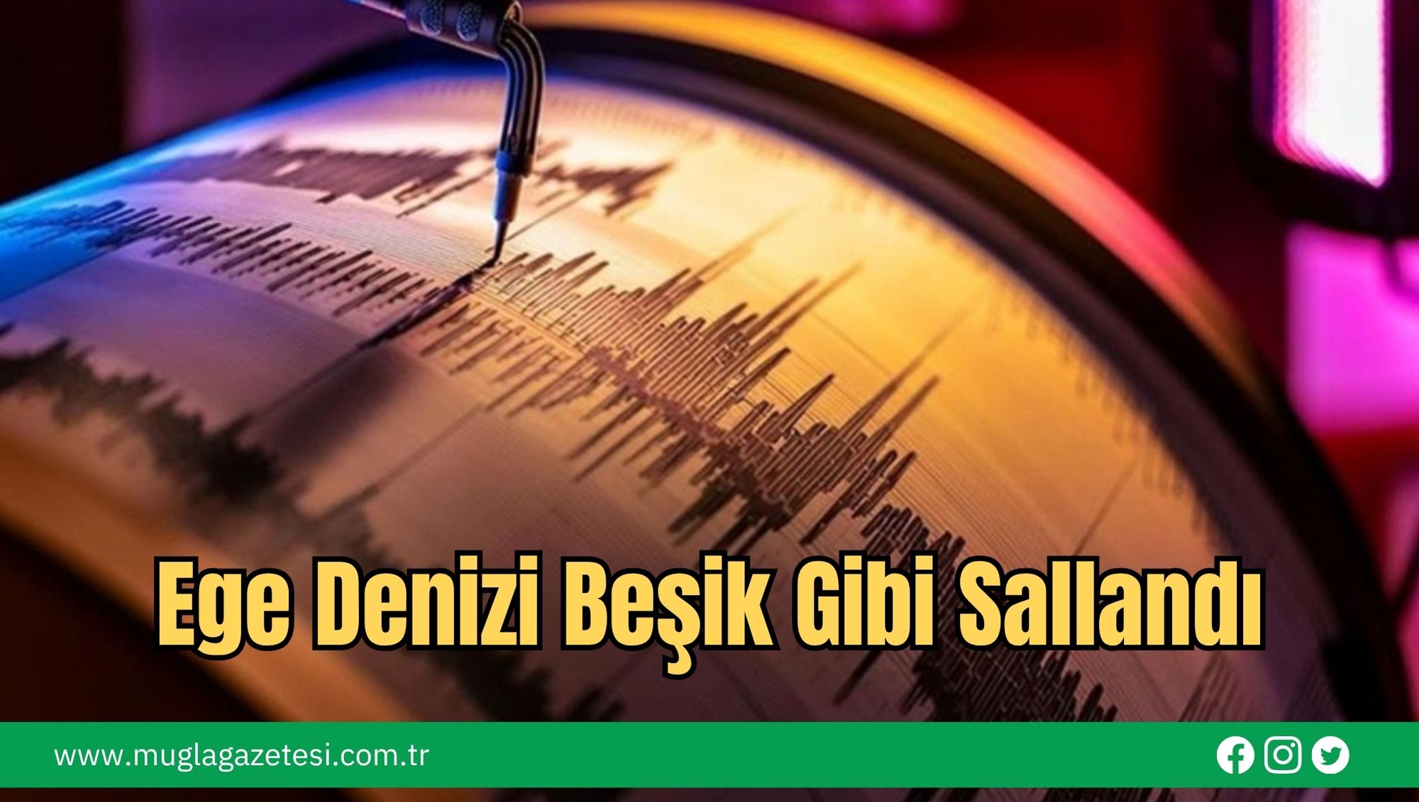 Ege Denizi Beşik Gibi Sallandı