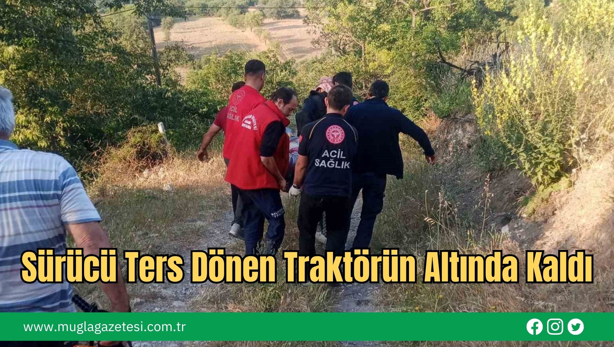 Sürücü Ters Dönen Traktörün Altında Kaldı